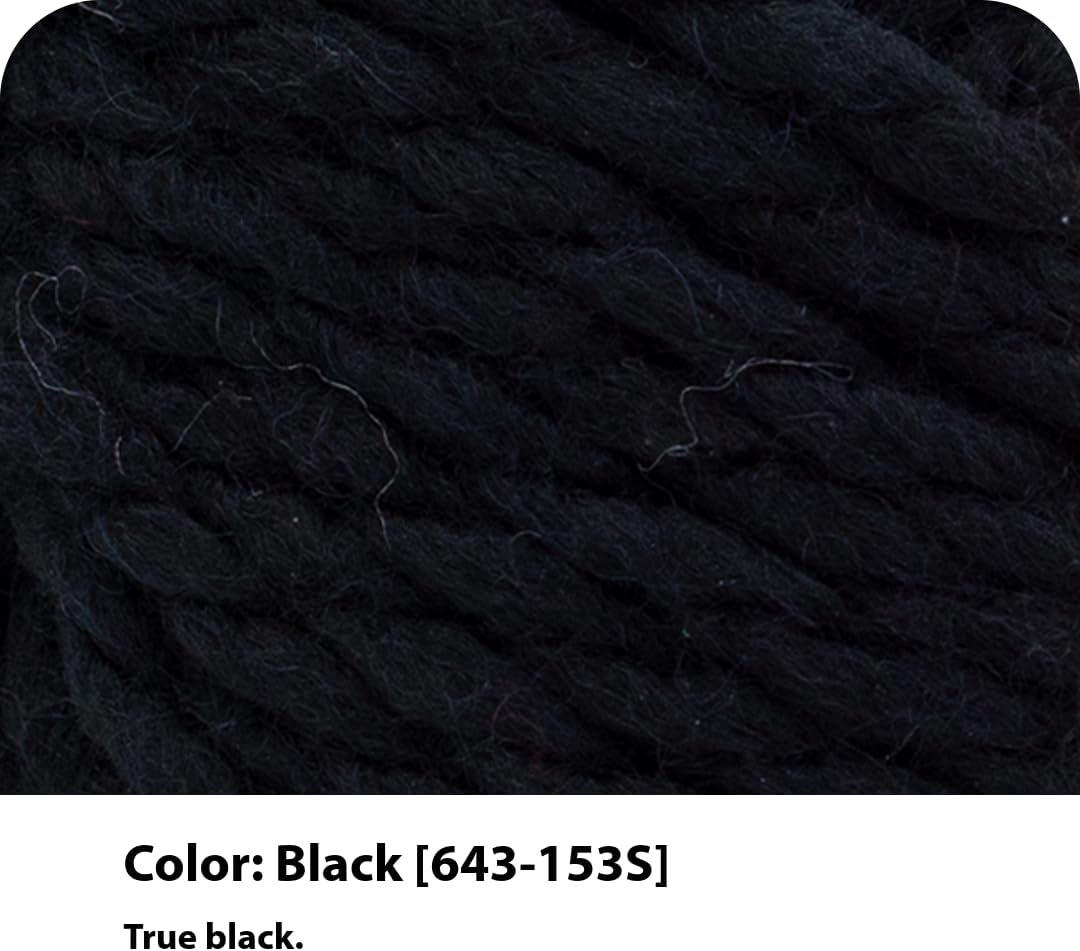 image:imageLion Brand Yarn WoolEase TampQ Recycled Bulky Yarn for Crochet Cream 1 PackBlack