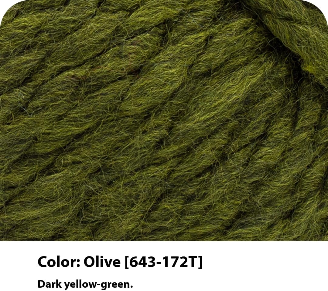 image:imageLion Brand Yarn WoolEase TampQ Recycled Bulky Yarn for Crochet Cream 1 PackOlive