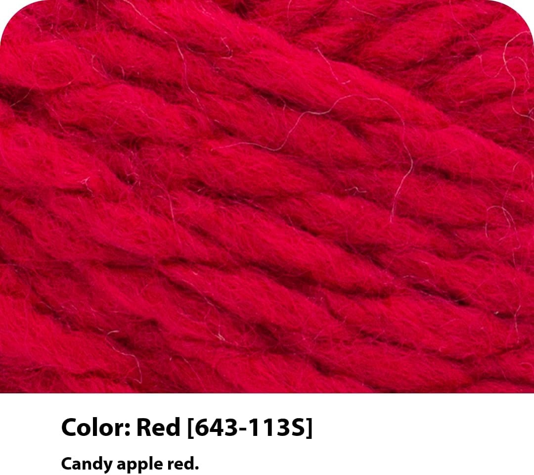 image:imageLion Brand Yarn WoolEase TampQ Recycled Bulky Yarn for Crochet Cream 1 PackRed
