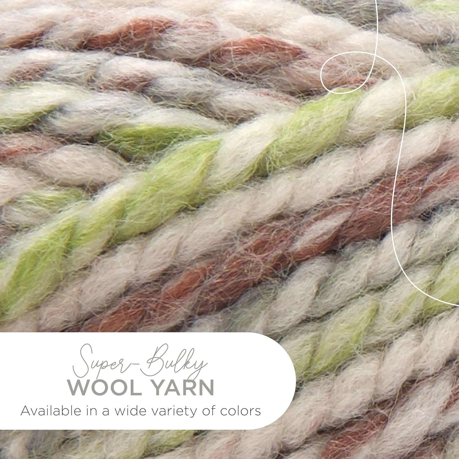 image:imageLion Brand Yarn WoolEase Thick amp Quick Yarn Celebration White 3 Pack Super Bulky Wool Acrylic Blend Fiber for Soft Hats Sweaters Chunky Blankets Yarn for Crochet Knitting Crafts WeavingFern