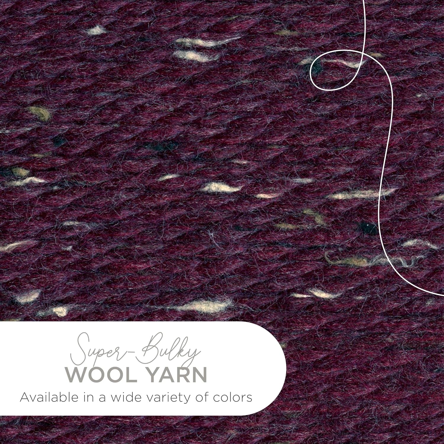 image:imageLion Brand Yarn WoolEase Thick amp Quick Yarn Celebration White 3 Pack Super Bulky Wool Acrylic Blend Fiber for Soft Hats Sweaters Chunky Blankets Yarn for Crochet Knitting Crafts WeavingRaisin