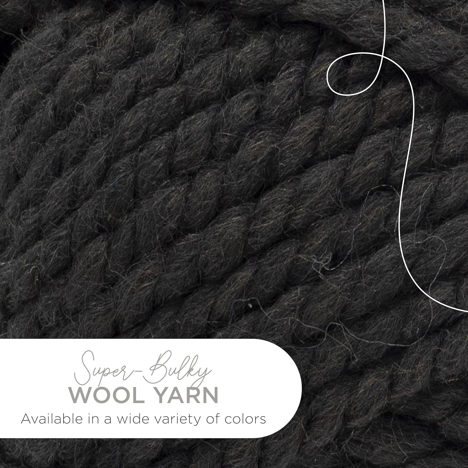 image:imageLion Brand Yarn WoolEase Thick amp Quick Yarn Celebration White 3 Pack Super Bulky Wool Acrylic Blend Fiber for Soft Hats Sweaters Chunky Blankets Yarn for Crochet Knitting Crafts WeavingBlack Walnut