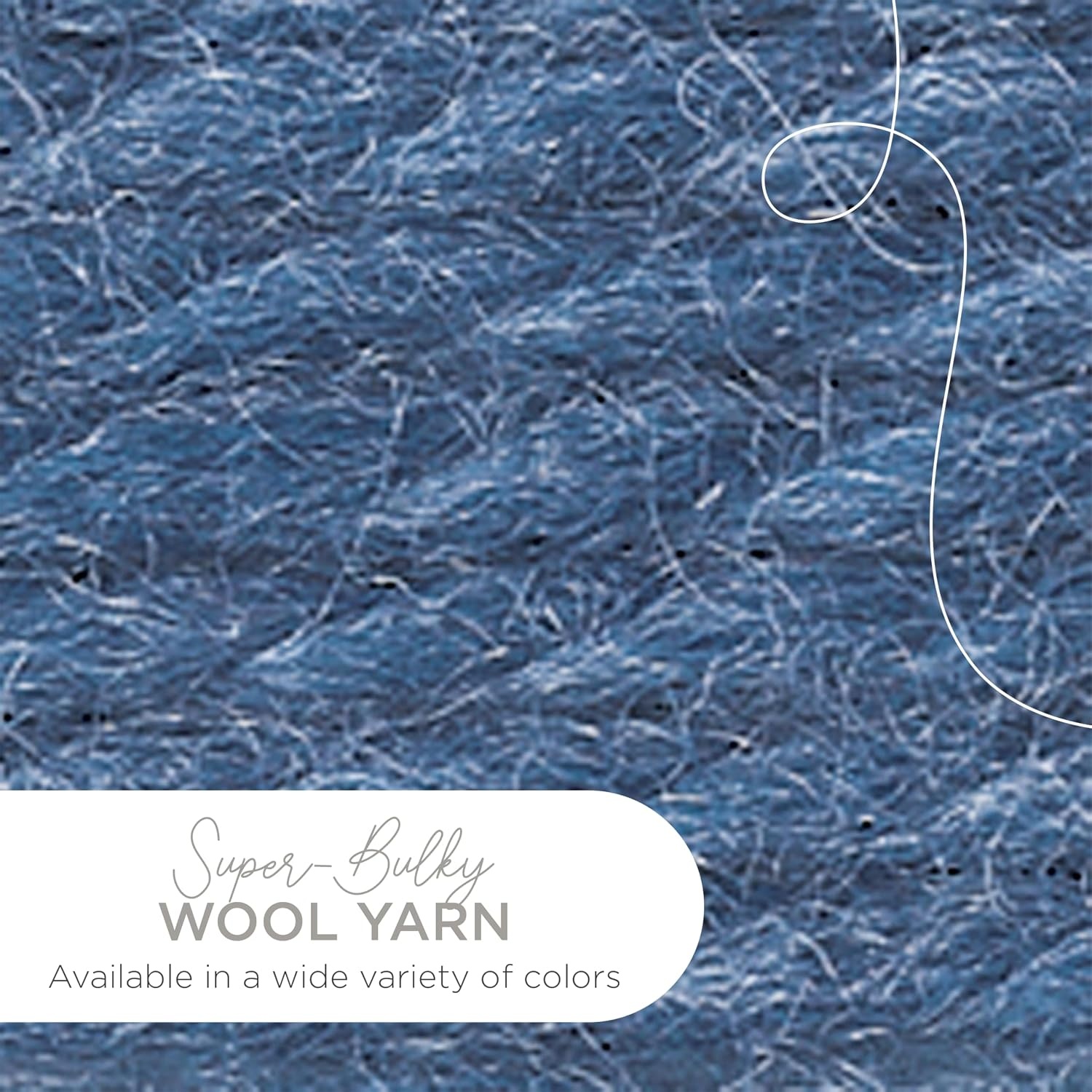 image:imageLion Brand Yarn WoolEase Thick amp Quick Yarn Celebration White 3 Pack Super Bulky Wool Acrylic Blend Fiber for Soft Hats Sweaters Chunky Blankets Yarn for Crochet Knitting Crafts WeavingDenim