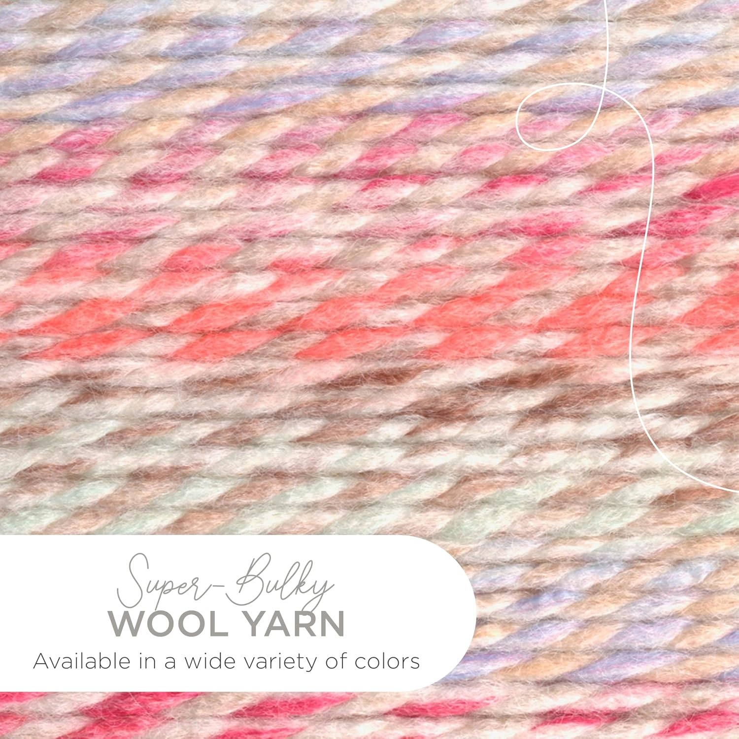 image:imageLion Brand Yarn WoolEase Thick amp Quick Yarn Celebration White 3 Pack Super Bulky Wool Acrylic Blend Fiber for Soft Hats Sweaters Chunky Blankets Yarn for Crochet Knitting Crafts WeavingCarousel