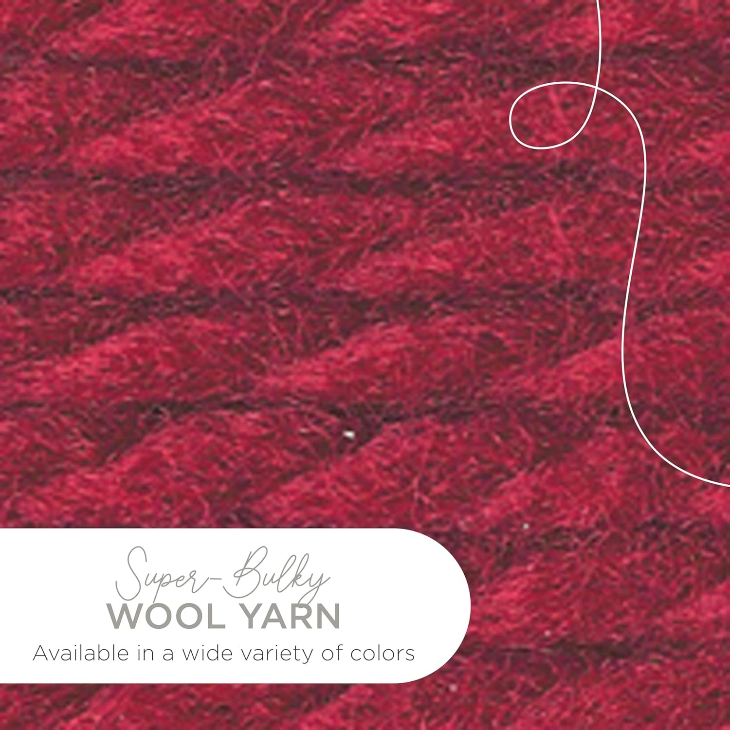 image:imageLion Brand Yarn WoolEase Thick amp Quick Yarn Celebration White 3 Pack Super Bulky Wool Acrylic Blend Fiber for Soft Hats Sweaters Chunky Blankets Yarn for Crochet Knitting Crafts WeavingCranberry