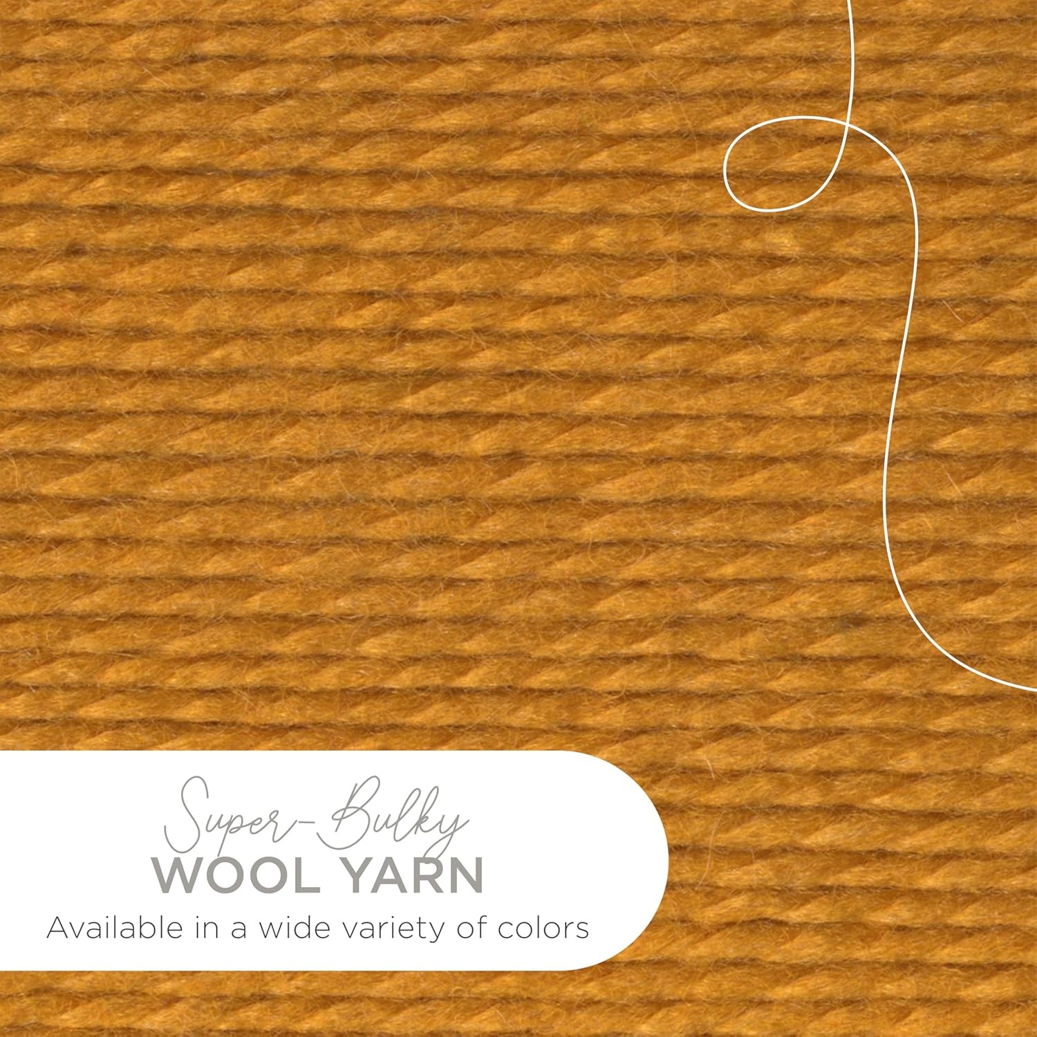 image:imageLion Brand Yarn WoolEase Thick amp Quick Yarn Celebration White 3 Pack Super Bulky Wool Acrylic Blend Fiber for Soft Hats Sweaters Chunky Blankets Yarn for Crochet Knitting Crafts WeavingMustard