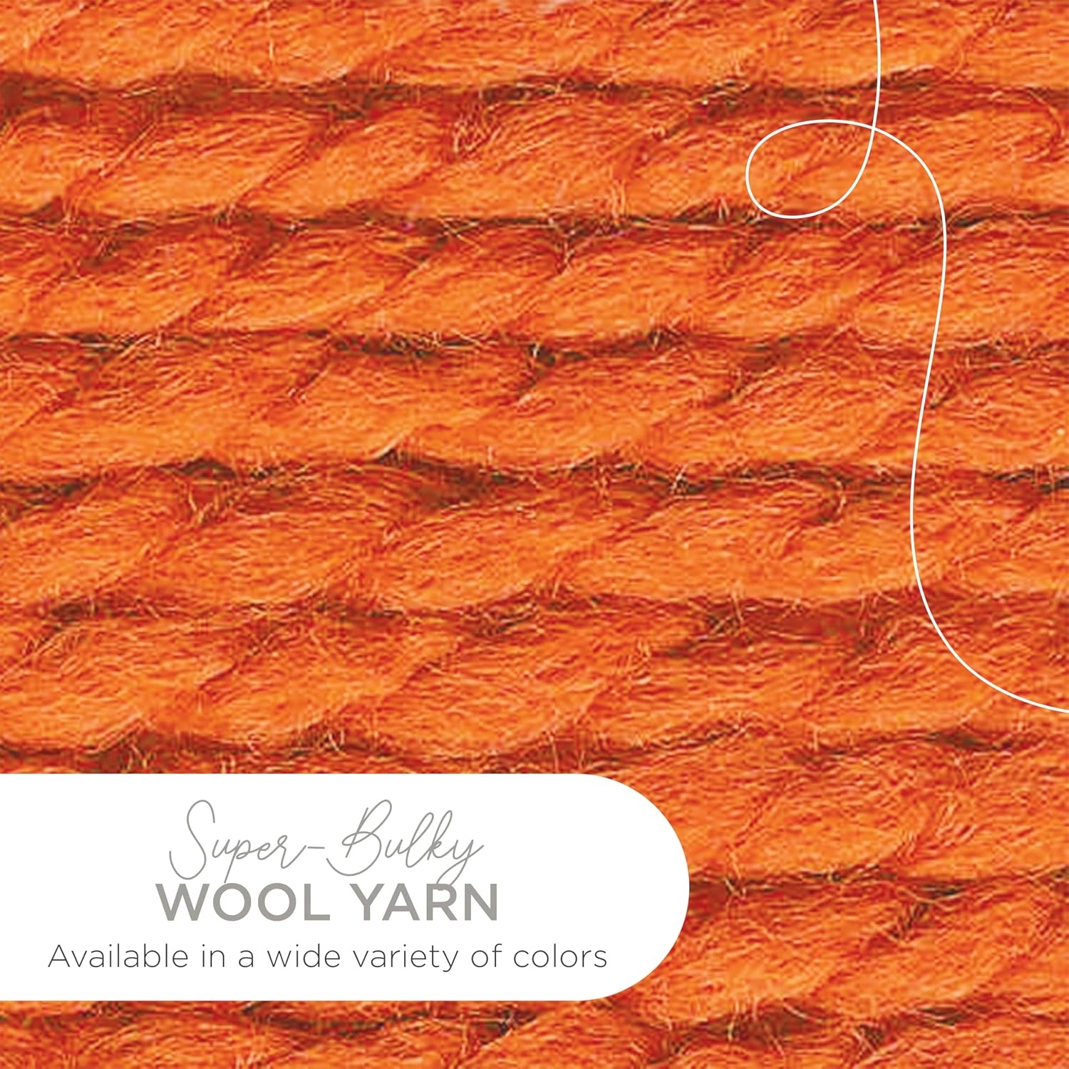 image:imageLion Brand Yarn WoolEase Thick amp Quick Yarn Celebration White 3 Pack Super Bulky Wool Acrylic Blend Fiber for Soft Hats Sweaters Chunky Blankets Yarn for Crochet Knitting Crafts WeavingPumpkin