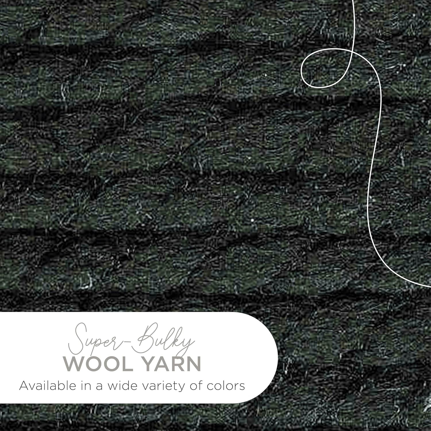 image:imageLion Brand Yarn WoolEase Thick amp Quick Yarn Celebration White 3 Pack Super Bulky Wool Acrylic Blend Fiber for Soft Hats Sweaters Chunky Blankets Yarn for Crochet Knitting Crafts WeavingBlack