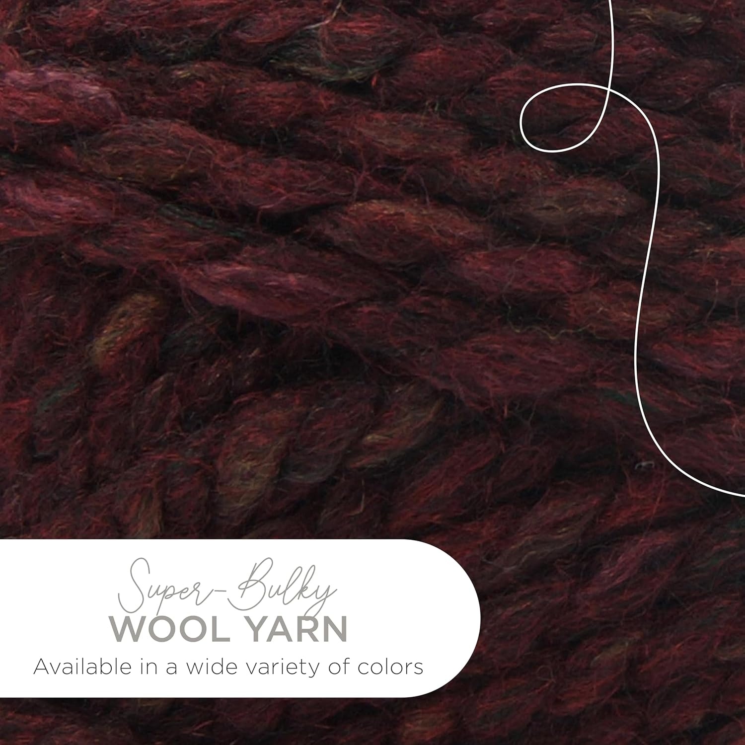 image:imageLion Brand Yarn WoolEase Thick amp Quick Yarn Celebration White 3 Pack Super Bulky Wool Acrylic Blend Fiber for Soft Hats Sweaters Chunky Blankets Yarn for Crochet Knitting Crafts WeavingSpiced Apple