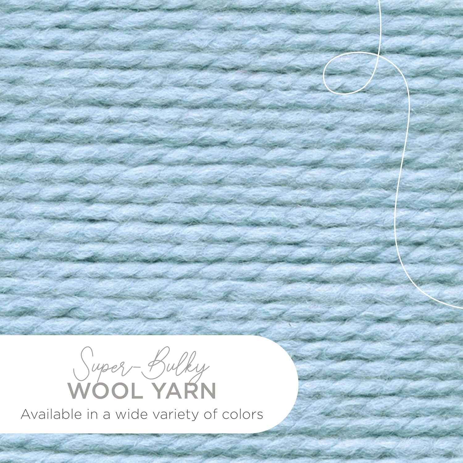 image:imageLion Brand Yarn WoolEase Thick amp Quick Yarn Celebration White 3 Pack Super Bulky Wool Acrylic Blend Fiber for Soft Hats Sweaters Chunky Blankets Yarn for Crochet Knitting Crafts WeavingGlacier
