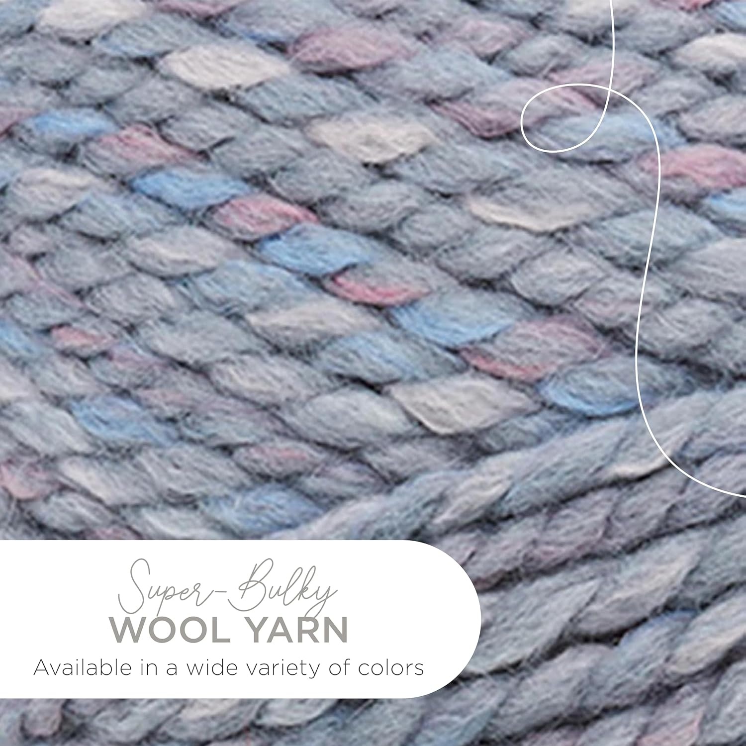 image:imageLion Brand Yarn WoolEase Thick amp Quick Yarn Celebration White 3 Pack Super Bulky Wool Acrylic Blend Fiber for Soft Hats Sweaters Chunky Blankets Yarn for Crochet Knitting Crafts WeavingStorm Front