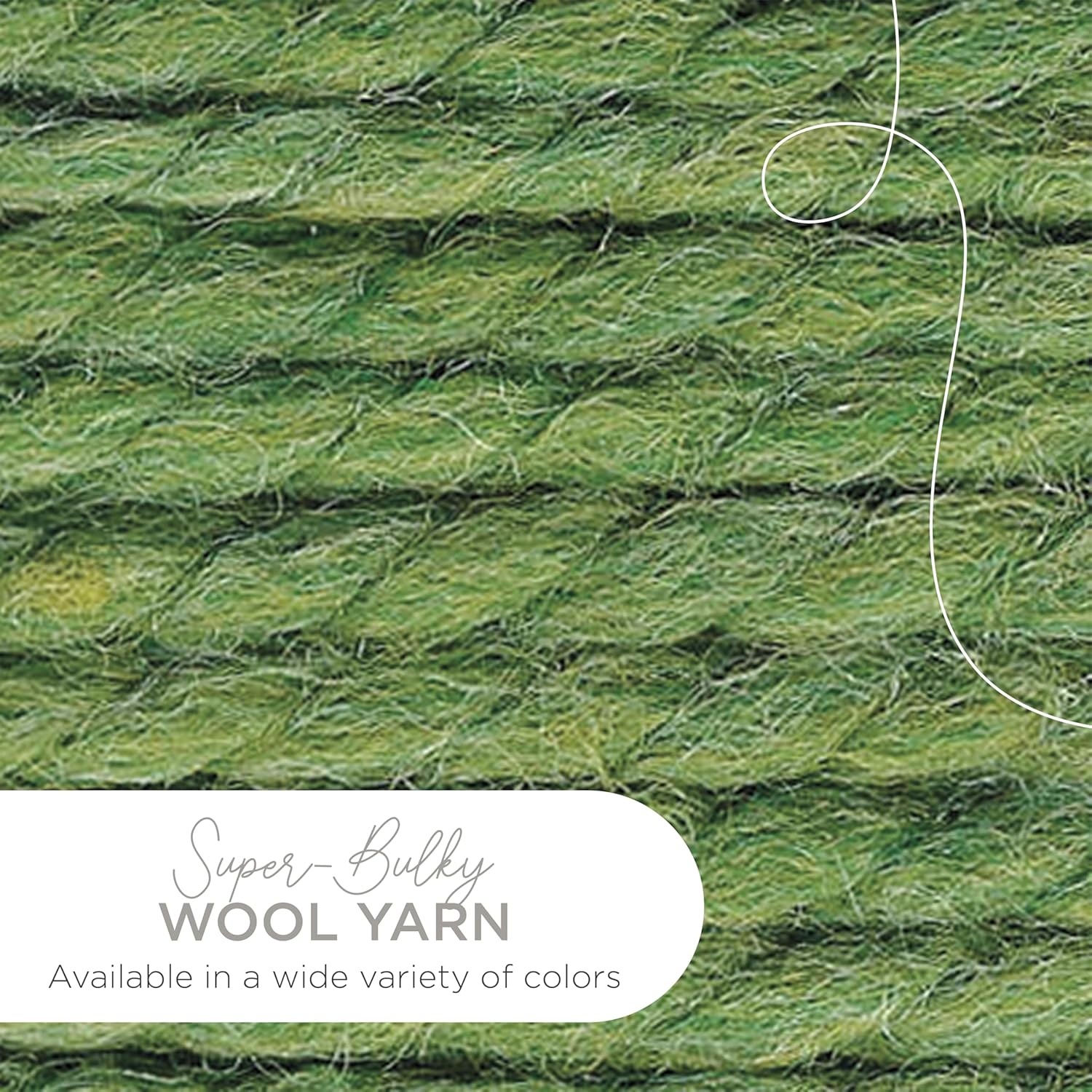 image:imageLion Brand Yarn WoolEase Thick amp Quick Yarn Celebration White 3 Pack Super Bulky Wool Acrylic Blend Fiber for Soft Hats Sweaters Chunky Blankets Yarn for Crochet Knitting Crafts WeavingGrass