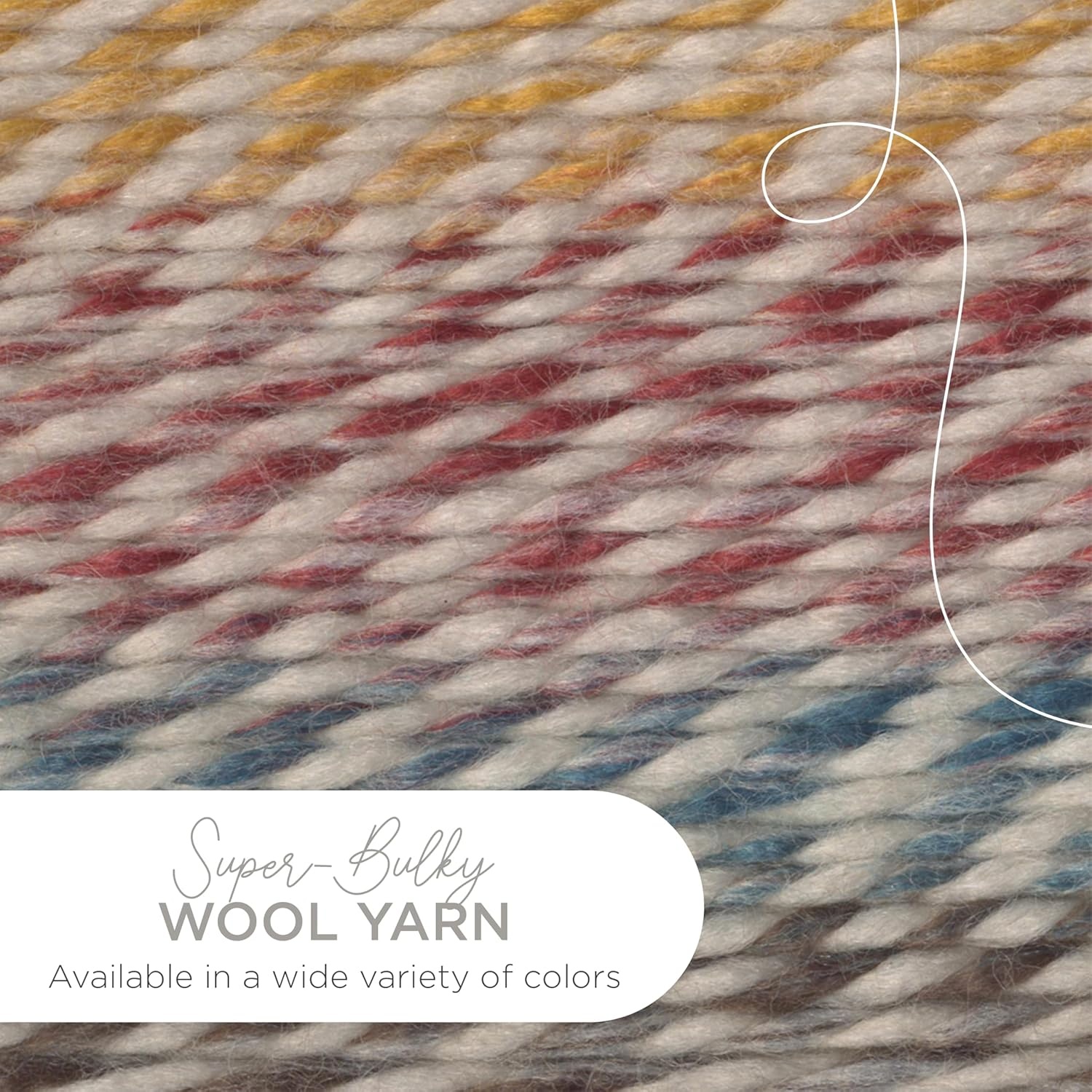 image:imageLion Brand Yarn WoolEase Thick amp Quick Yarn Celebration White 3 Pack Super Bulky Wool Acrylic Blend Fiber for Soft Hats Sweaters Chunky Blankets Yarn for Crochet Knitting Crafts WeavingHudson Bay