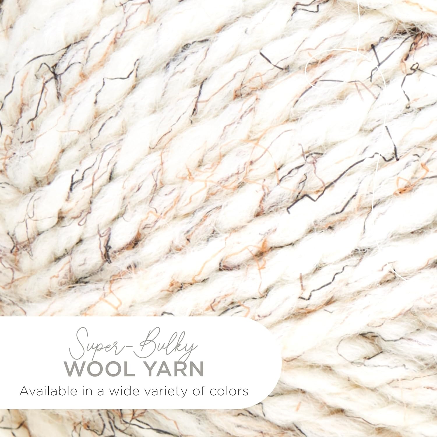 image:imageLion Brand Yarn WoolEase Thick amp Quick Yarn Celebration White 3 Pack Super Bulky Wool Acrylic Blend Fiber for Soft Hats Sweaters Chunky Blankets Yarn for Crochet Knitting Crafts WeavingWheat
