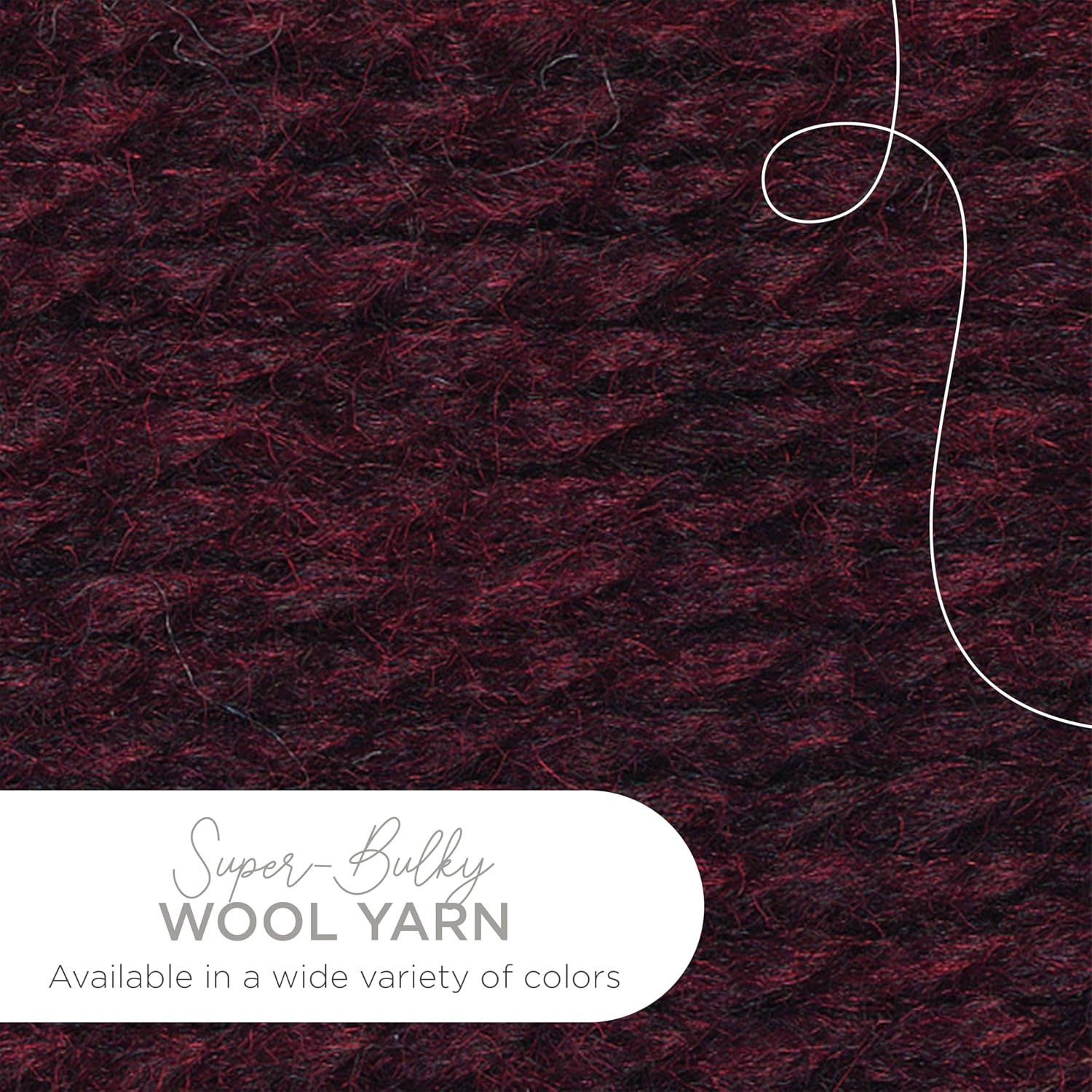 image:imageLion Brand Yarn WoolEase Thick amp Quick Yarn Celebration White 3 Pack Super Bulky Wool Acrylic Blend Fiber for Soft Hats Sweaters Chunky Blankets Yarn for Crochet Knitting Crafts WeavingClaret