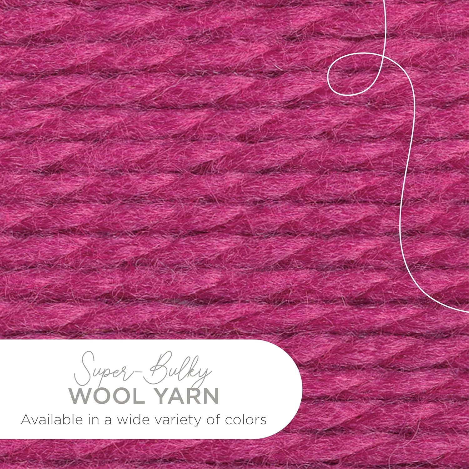 image:imageLion Brand Yarn WoolEase Thick amp Quick Yarn Celebration White 3 Pack Super Bulky Wool Acrylic Blend Fiber for Soft Hats Sweaters Chunky Blankets Yarn for Crochet Knitting Crafts WeavingRaspberry