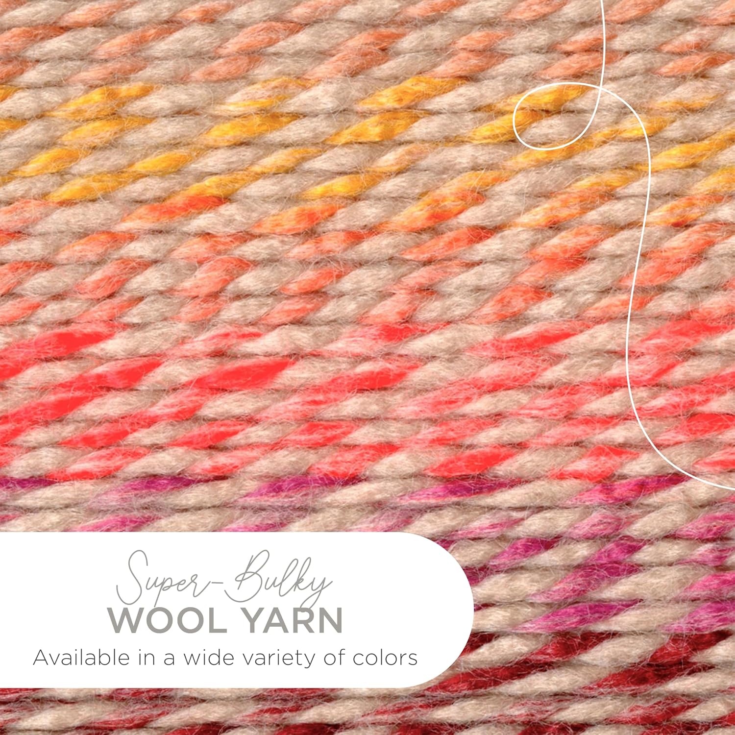 image:imageLion Brand Yarn WoolEase Thick amp Quick Yarn Celebration White 3 Pack Super Bulky Wool Acrylic Blend Fiber for Soft Hats Sweaters Chunky Blankets Yarn for Crochet Knitting Crafts WeavingSpice Market