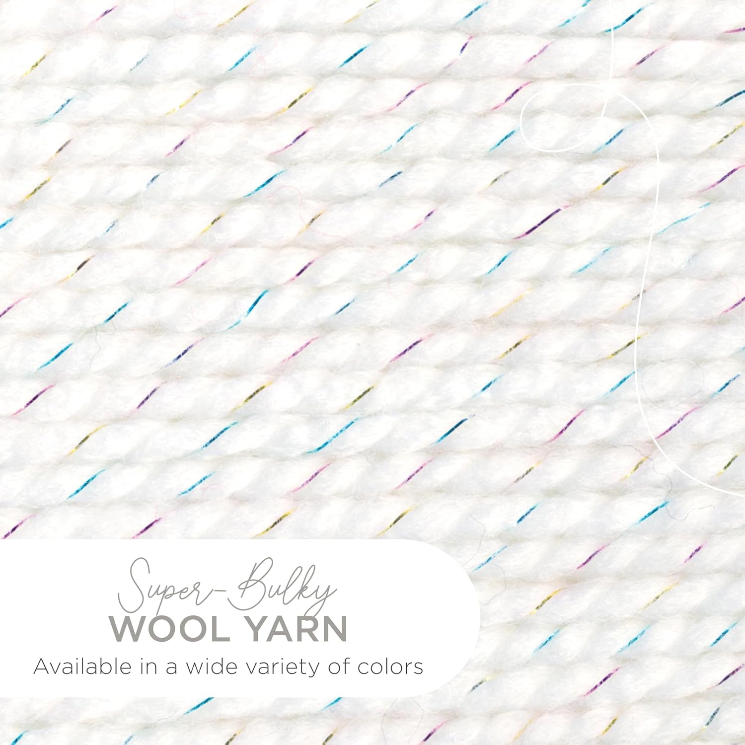 image:imageLion Brand Yarn WoolEase Thick amp Quick Yarn Celebration White 3 Pack Super Bulky Wool Acrylic Blend Fiber for Soft Hats Sweaters Chunky Blankets Yarn for Crochet Knitting Crafts WeavingCelebration