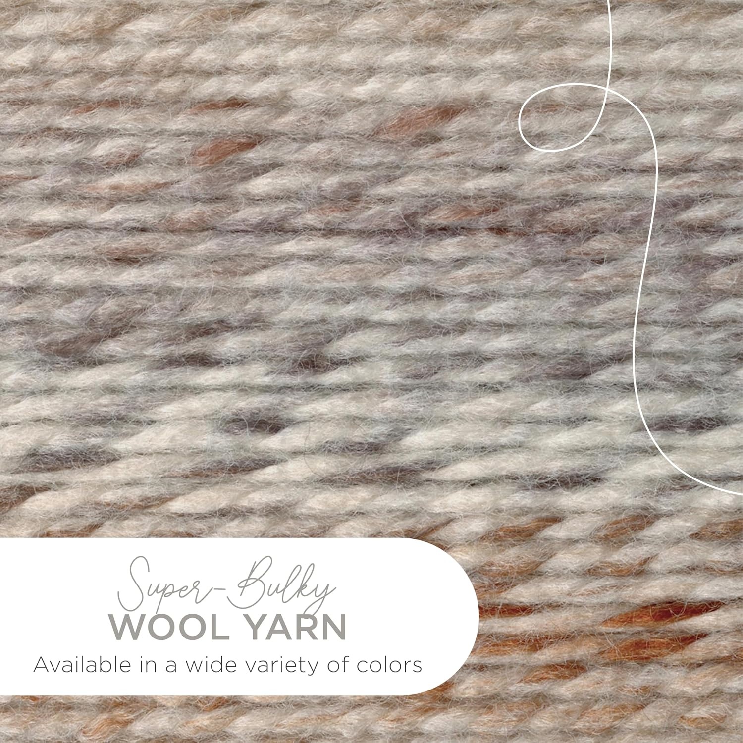 image:imageLion Brand Yarn WoolEase Thick amp Quick Yarn Celebration White 3 Pack Super Bulky Wool Acrylic Blend Fiber for Soft Hats Sweaters Chunky Blankets Yarn for Crochet Knitting Crafts WeavingFossil