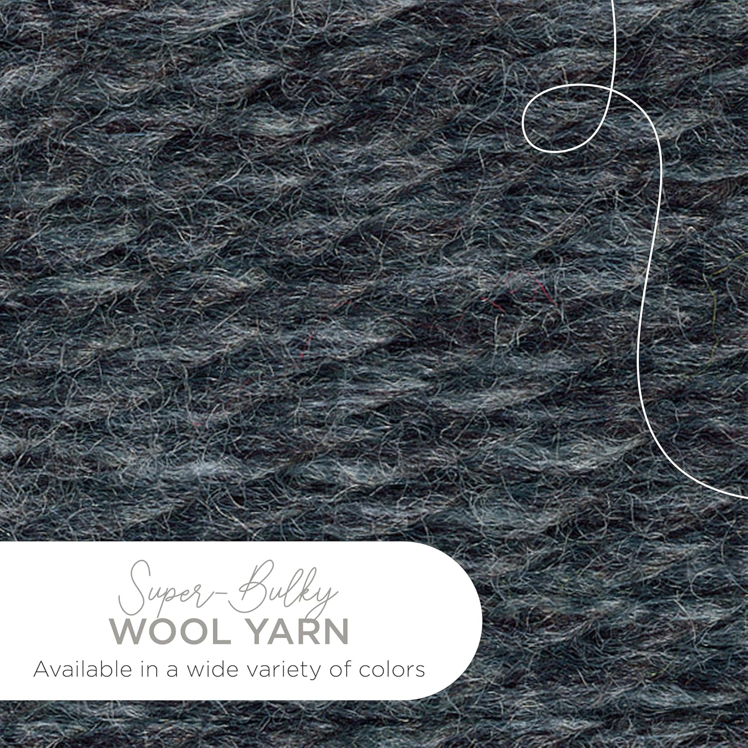 image:imageLion Brand Yarn WoolEase Thick amp Quick Yarn Celebration White 3 Pack Super Bulky Wool Acrylic Blend Fiber for Soft Hats Sweaters Chunky Blankets Yarn for Crochet Knitting Crafts WeavingCharcoal