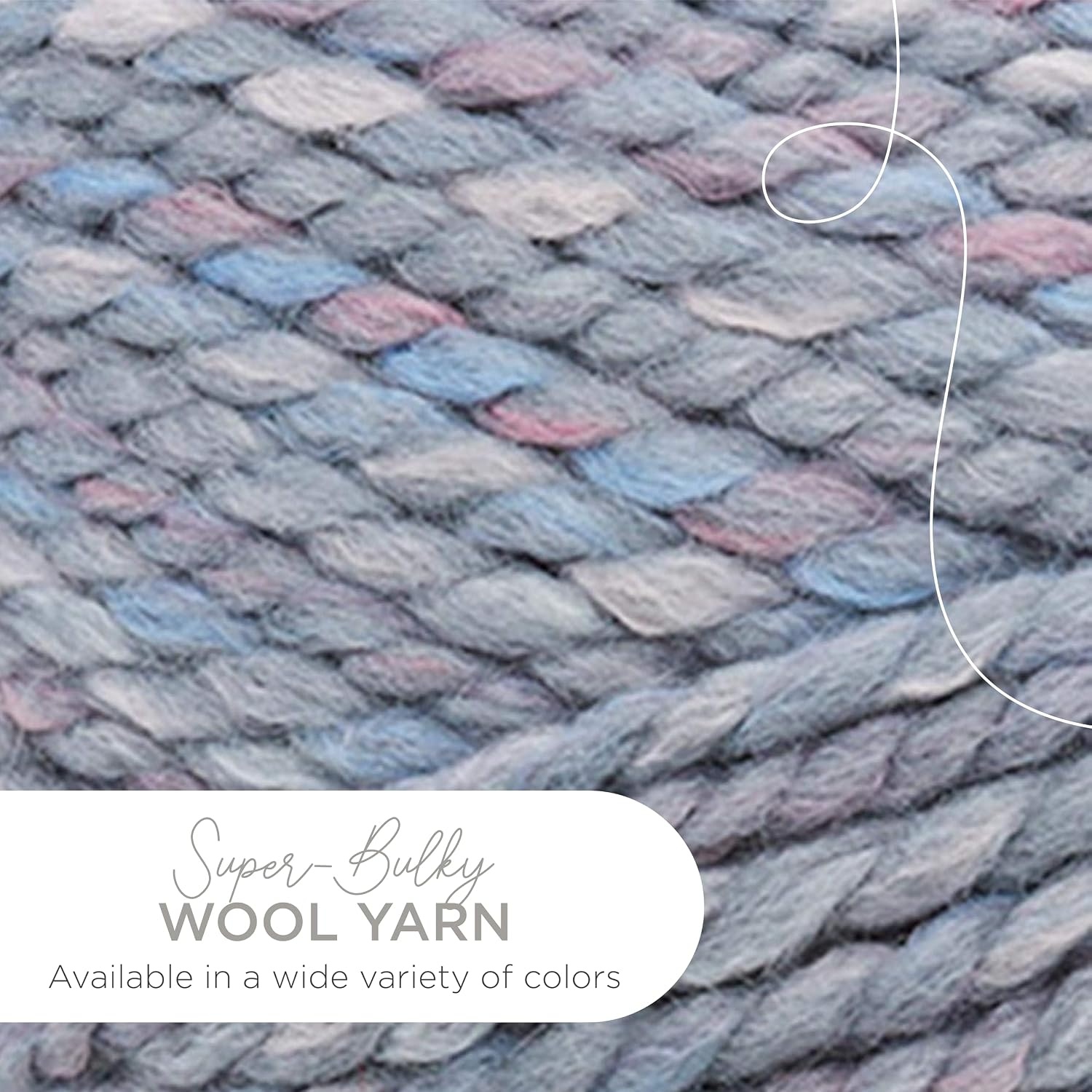 image:imageLion Brand Yarn WoolEase Thick amp Quick Yarn Celebration White 3 Pack Super Bulky Wool Acrylic Blend Fiber for Soft Hats Sweaters Chunky Blankets Yarn for Crochet Knitting Crafts WeavingStorm Front