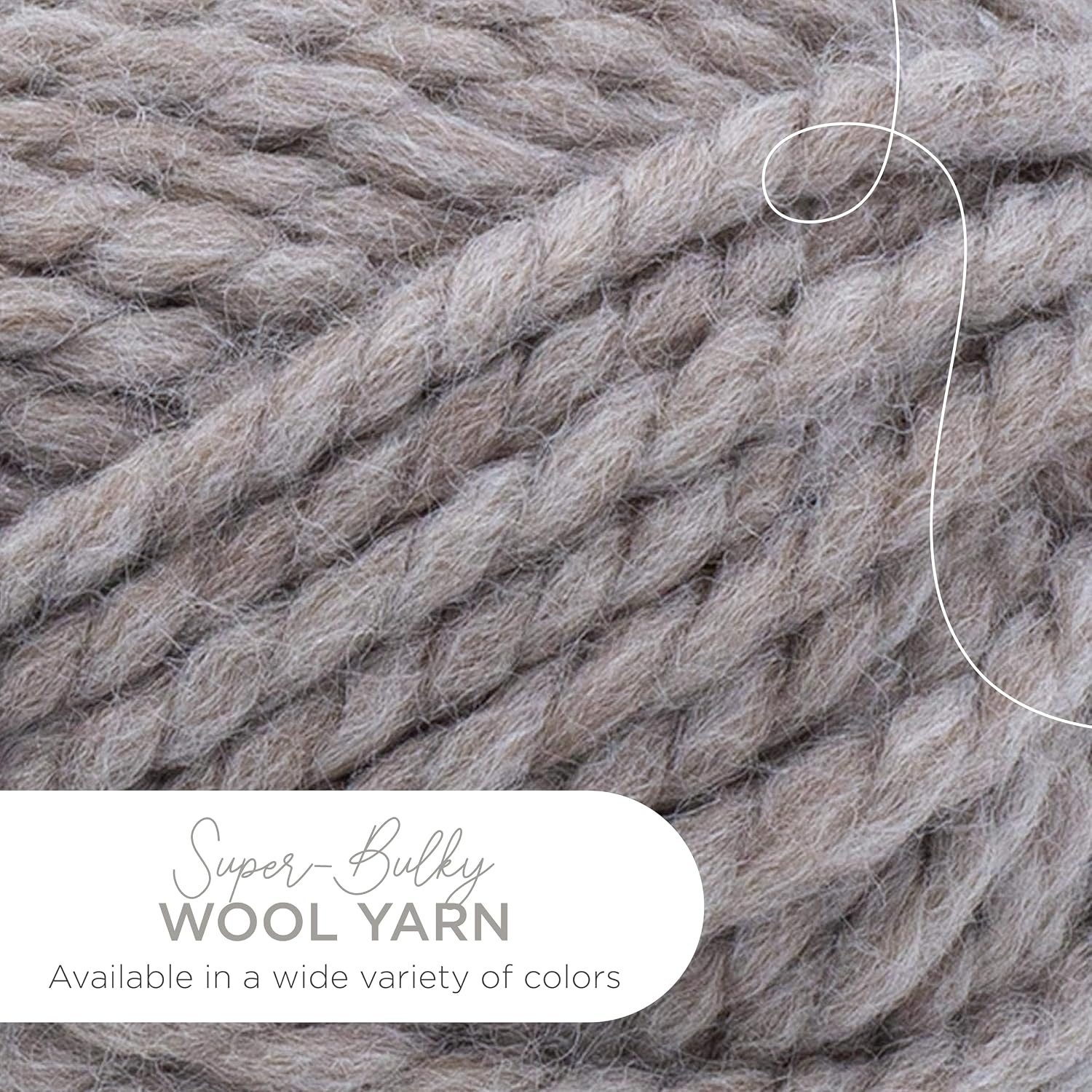 image:imageLion Brand Yarn WoolEase Thick and Quick Yarn Soft and Bulky Yarn for Knitting Crocheting and Crafting 3 Pack Abalone Super Bulky Wool Acrylic Blend Fiber for Soft Hats Sweaters Chunky Blankets Yarn for Crochet Knitting Crafts WeavingDriftwood