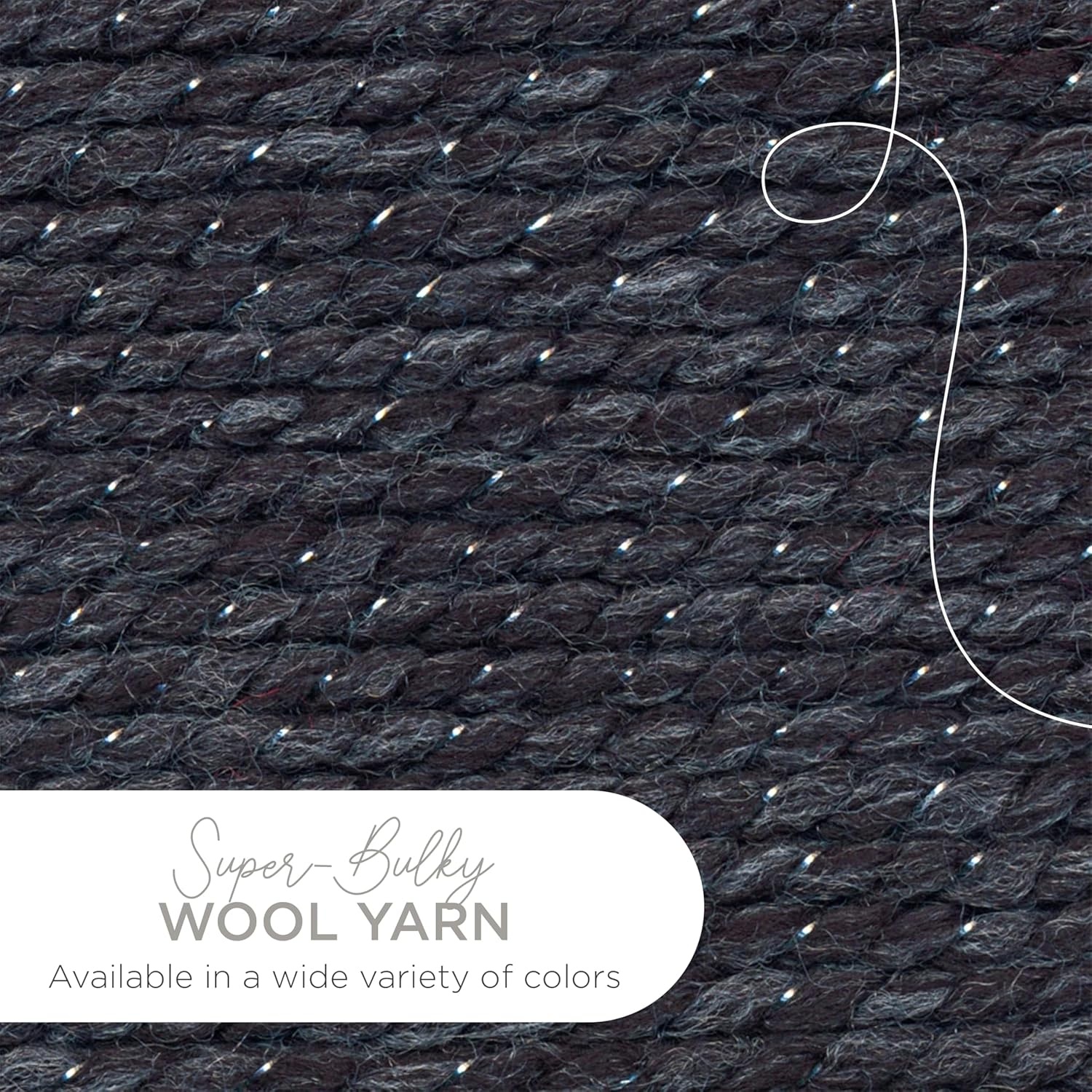 image:imageLion Brand Yarn WoolEase Thick and Quick Yarn Soft and Bulky Yarn for Knitting Crocheting and Crafting 3 Pack Abalone Super Bulky Wool Acrylic Blend Fiber for Soft Hats Sweaters Chunky Blankets Yarn for Crochet Knitting Crafts WeavingConstellation