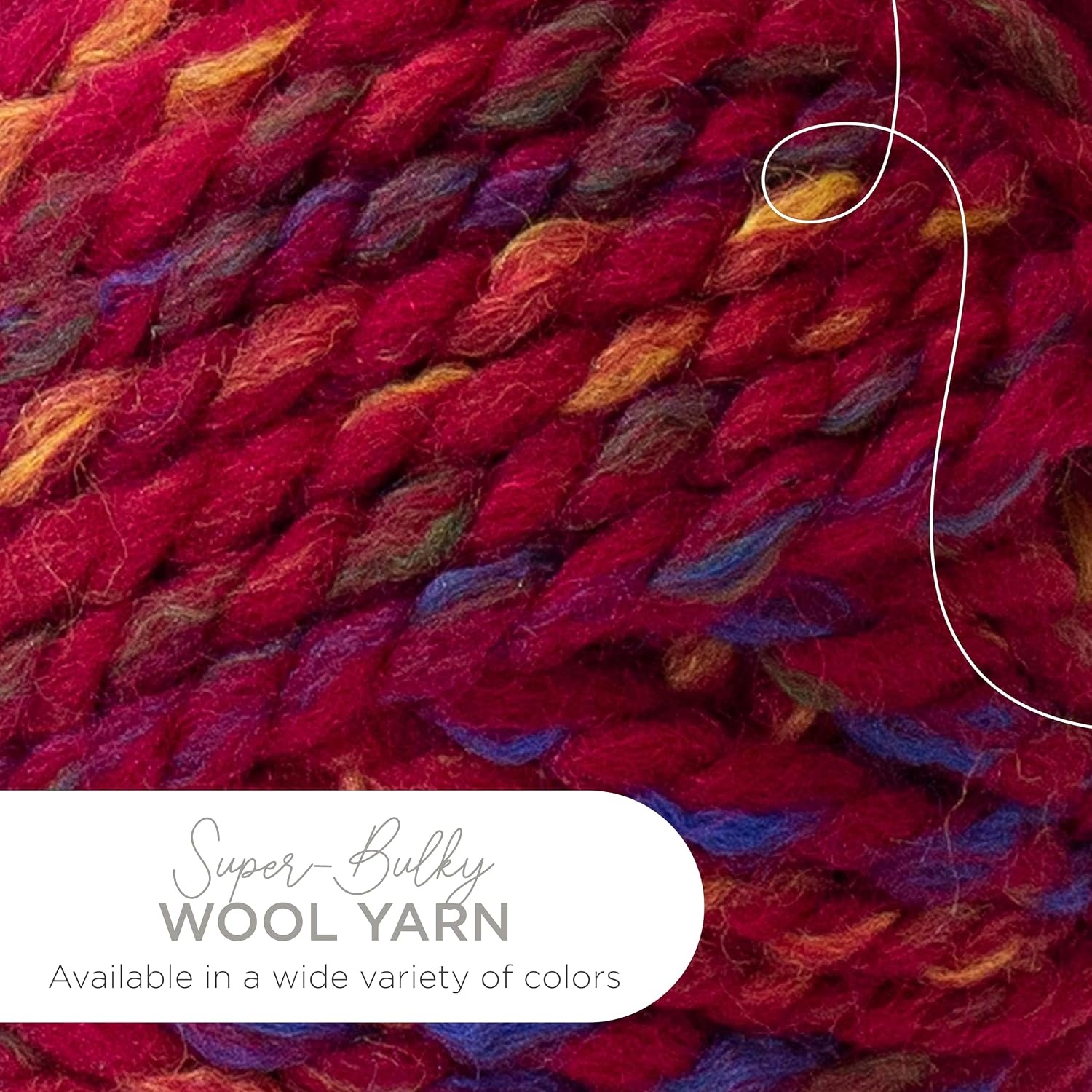 image:imageLion Brand Yarn WoolEase Thick and Quick Yarn Soft and Bulky Yarn for Knitting Crocheting and Crafting 3 Pack Abalone Super Bulky Wool Acrylic Blend Fiber for Soft Hats Sweaters Chunky Blankets Yarn for Crochet Knitting Crafts WeavingCampfire