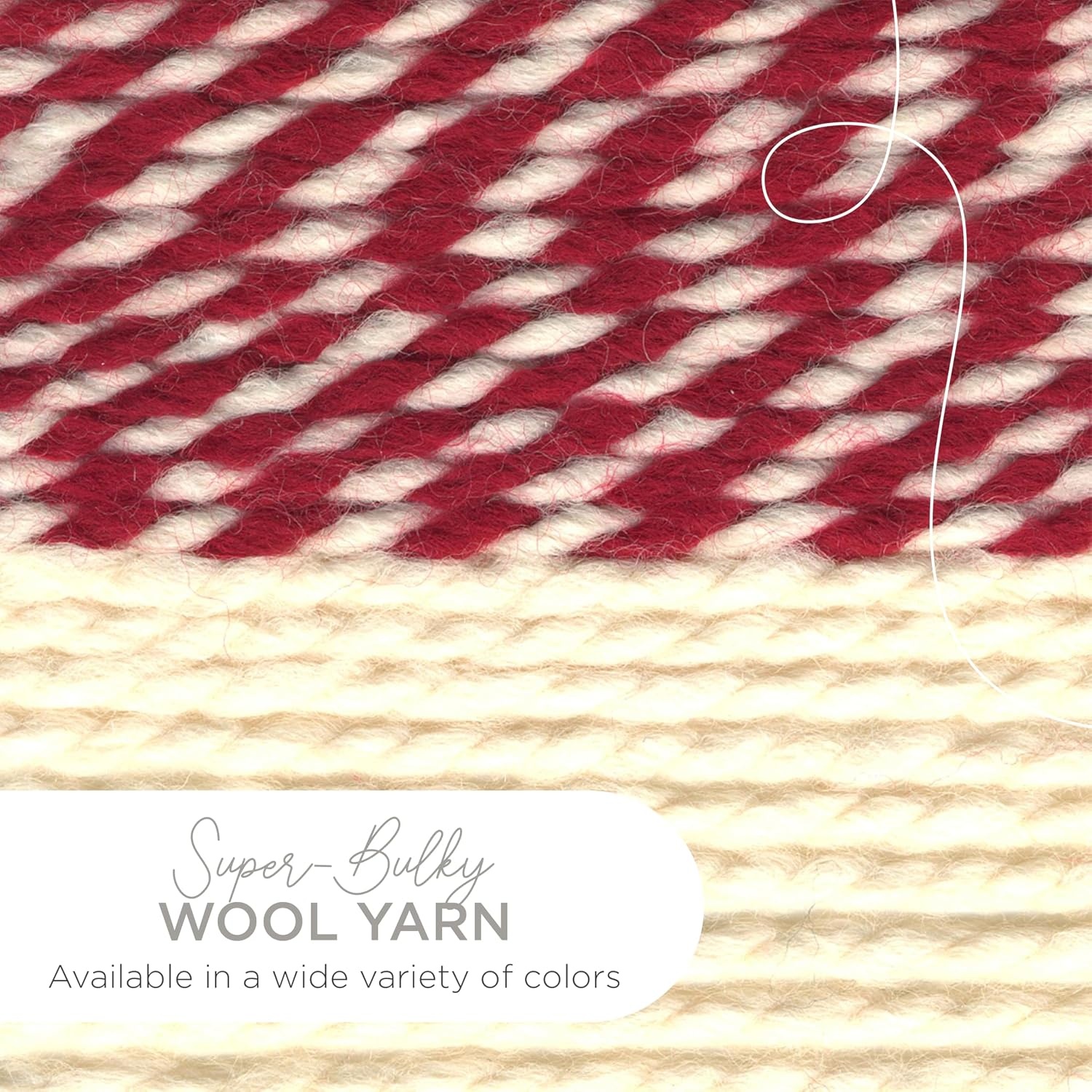 image:imageLion Brand Yarn WoolEase Thick and Quick Yarn Soft and Bulky Yarn for Knitting Crocheting and Crafting 3 Pack Abalone Super Bulky Wool Acrylic Blend Fiber for Soft Hats Sweaters Chunky Blankets Yarn for Crochet Knitting Crafts WeavingRed Beacon