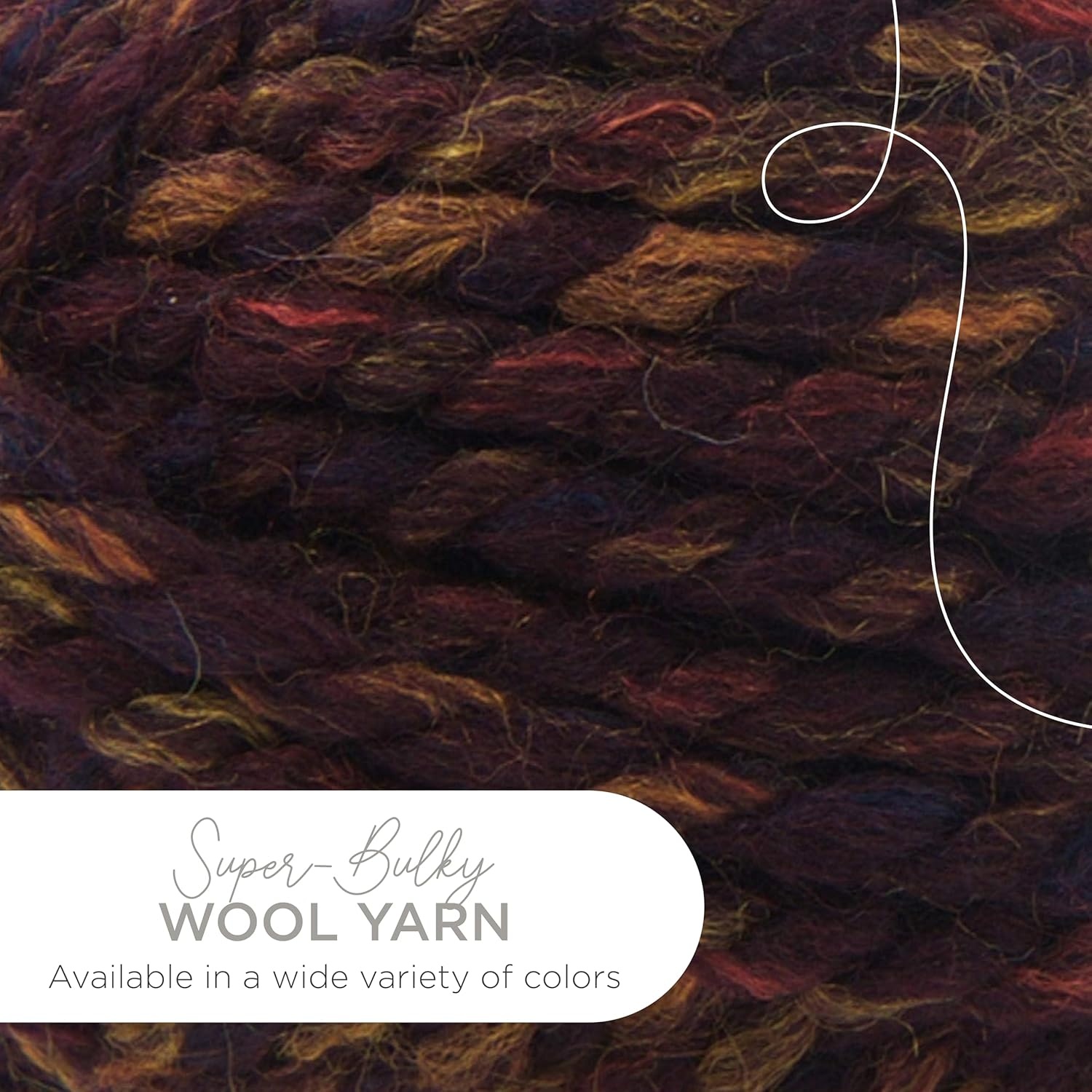 image:imageLion Brand Yarn WoolEase Thick and Quick Yarn Soft and Bulky Yarn for Knitting Crocheting and Crafting 3 Pack Abalone Super Bulky Wool Acrylic Blend Fiber for Soft Hats Sweaters Chunky Blankets Yarn for Crochet Knitting Crafts WeavingHarvest