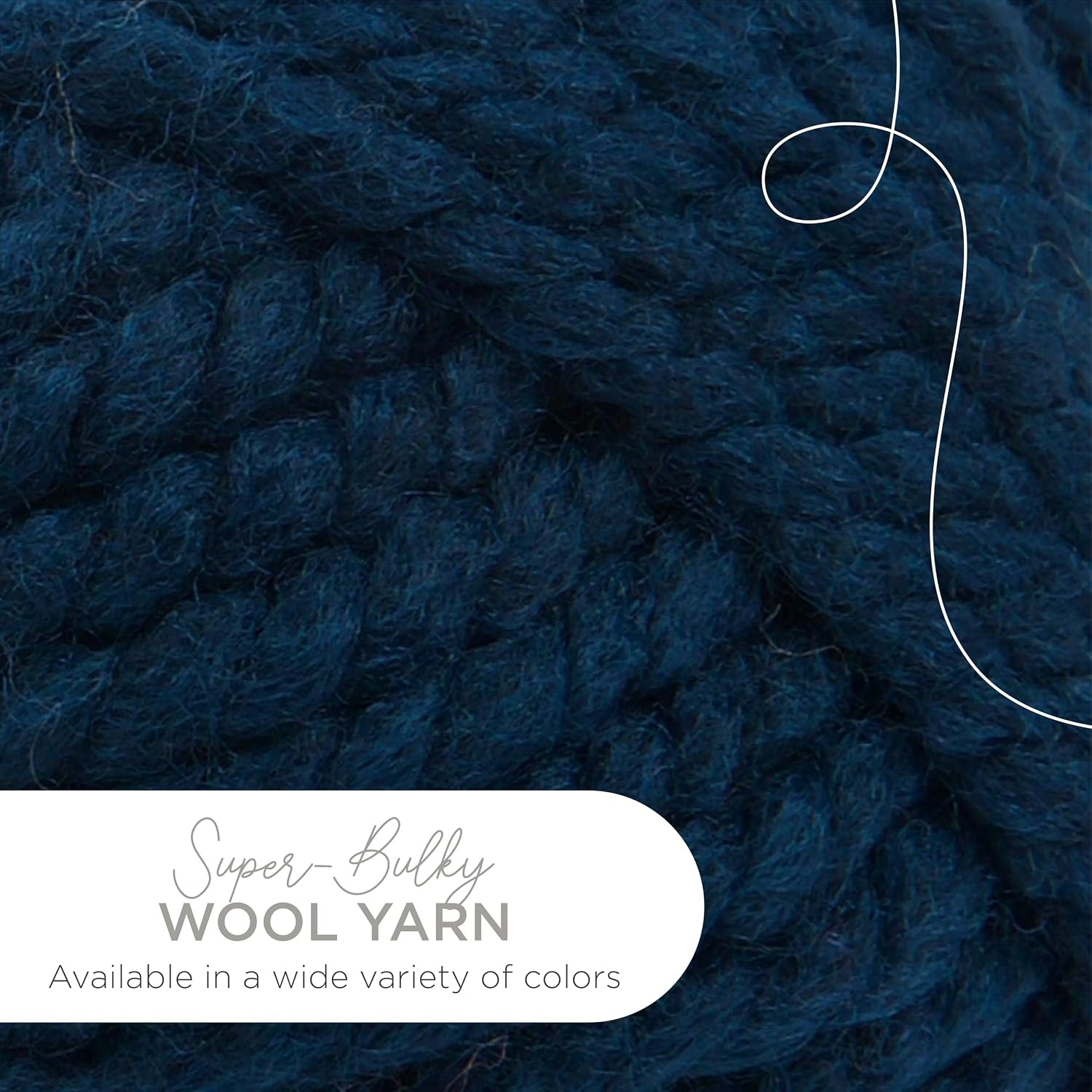 image:imageLion Brand Yarn WoolEase Thick and Quick Yarn Soft and Bulky Yarn for Knitting Crocheting and Crafting 3 Pack Abalone Super Bulky Wool Acrylic Blend Fiber for Soft Hats Sweaters Chunky Blankets Yarn for Crochet Knitting Crafts WeavingPetrol Blue