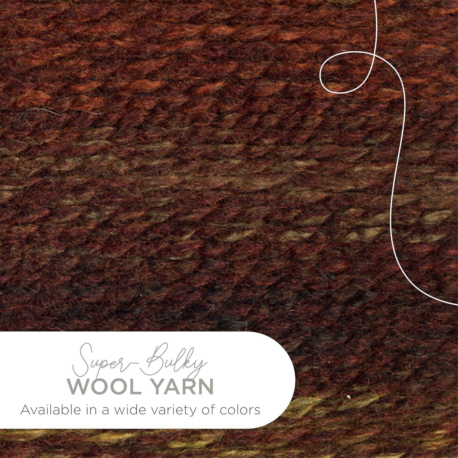 image:imageLion Brand Yarn WoolEase Thick and Quick Yarn Soft and Bulky Yarn for Knitting Crocheting and Crafting 3 Pack Abalone Super Bulky Wool Acrylic Blend Fiber for Soft Hats Sweaters Chunky Blankets Yarn for Crochet Knitting Crafts WeavingSequoia