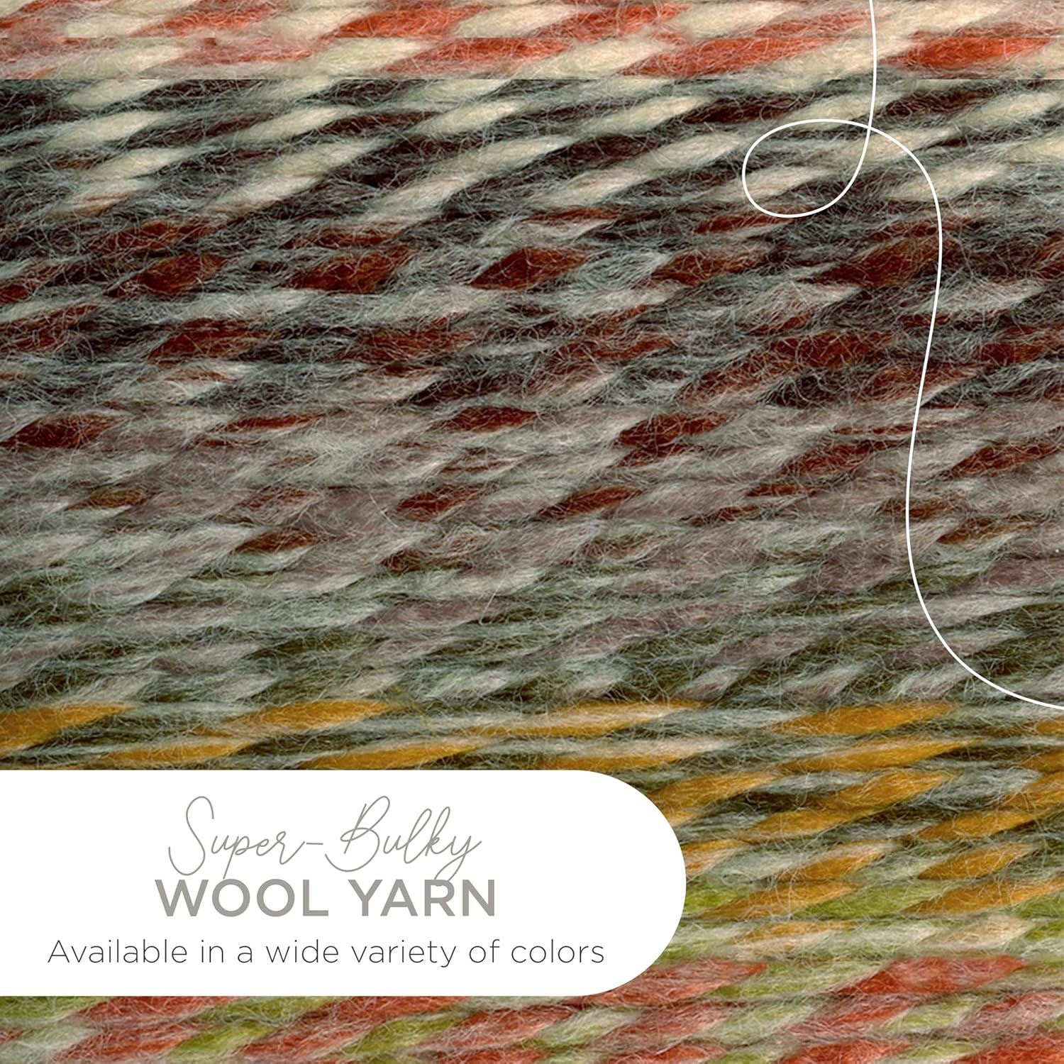 image:imageLion Brand Yarn WoolEase Thick and Quick Yarn Soft and Bulky Yarn for Knitting Crocheting and Crafting 3 Pack Abalone Super Bulky Wool Acrylic Blend Fiber for Soft Hats Sweaters Chunky Blankets Yarn for Crochet Knitting Crafts WeavingConey Island
