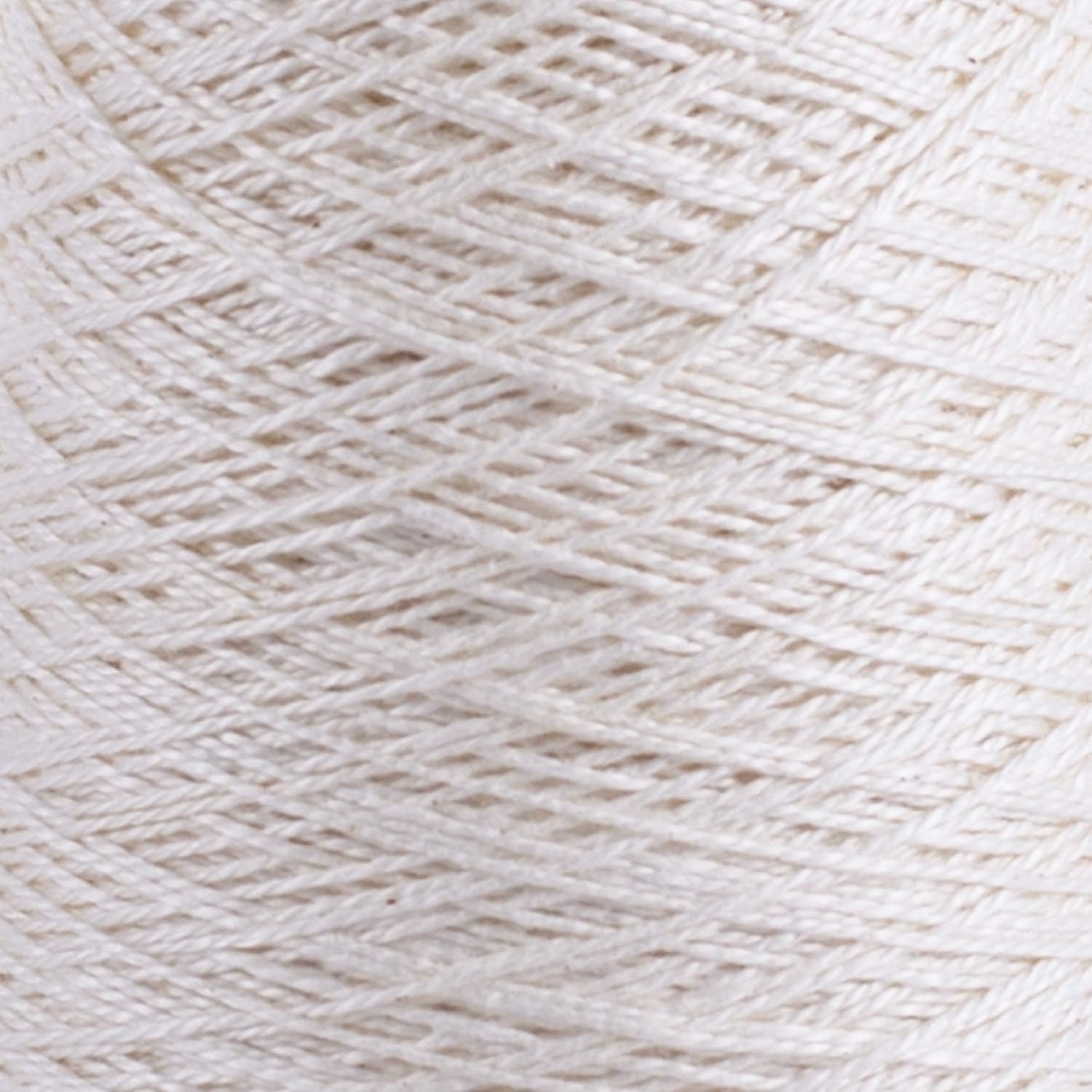 image:imageSilk City Fibers 32 Perle Mercerized Cotton Yarn for Machine Knitting Weaving and Crochet Ivory 1 Cone Designer Yarn for Premium Garments Delicate Shawls and Fine Weight ProjectsIvory