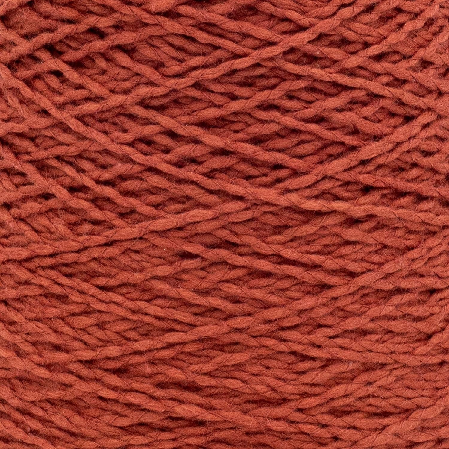 image:imageSilk City Fibers Softball Cotton Yarn for Machine Knitting Weaving and Crochet Blue Bonnet 1 Cone Designer Yarn for Premium Garments Soft Shawls and Textured BlanketsCopper