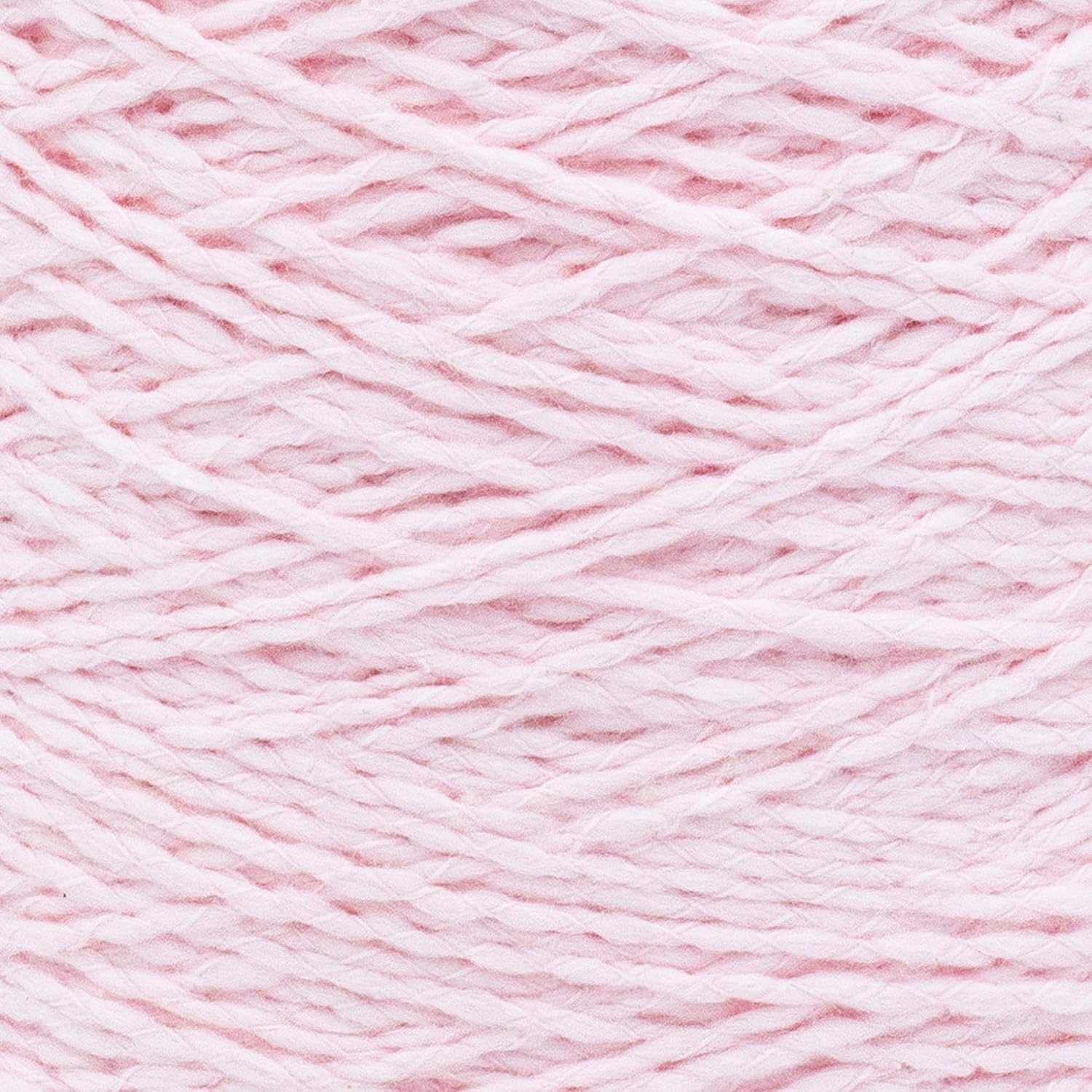 image:imageSilk City Fibers Softball Cotton Yarn for Machine Knitting Weaving and Crochet Blue Bonnet 1 Cone Designer Yarn for Premium Garments Soft Shawls and Textured BlanketsPalest Pink