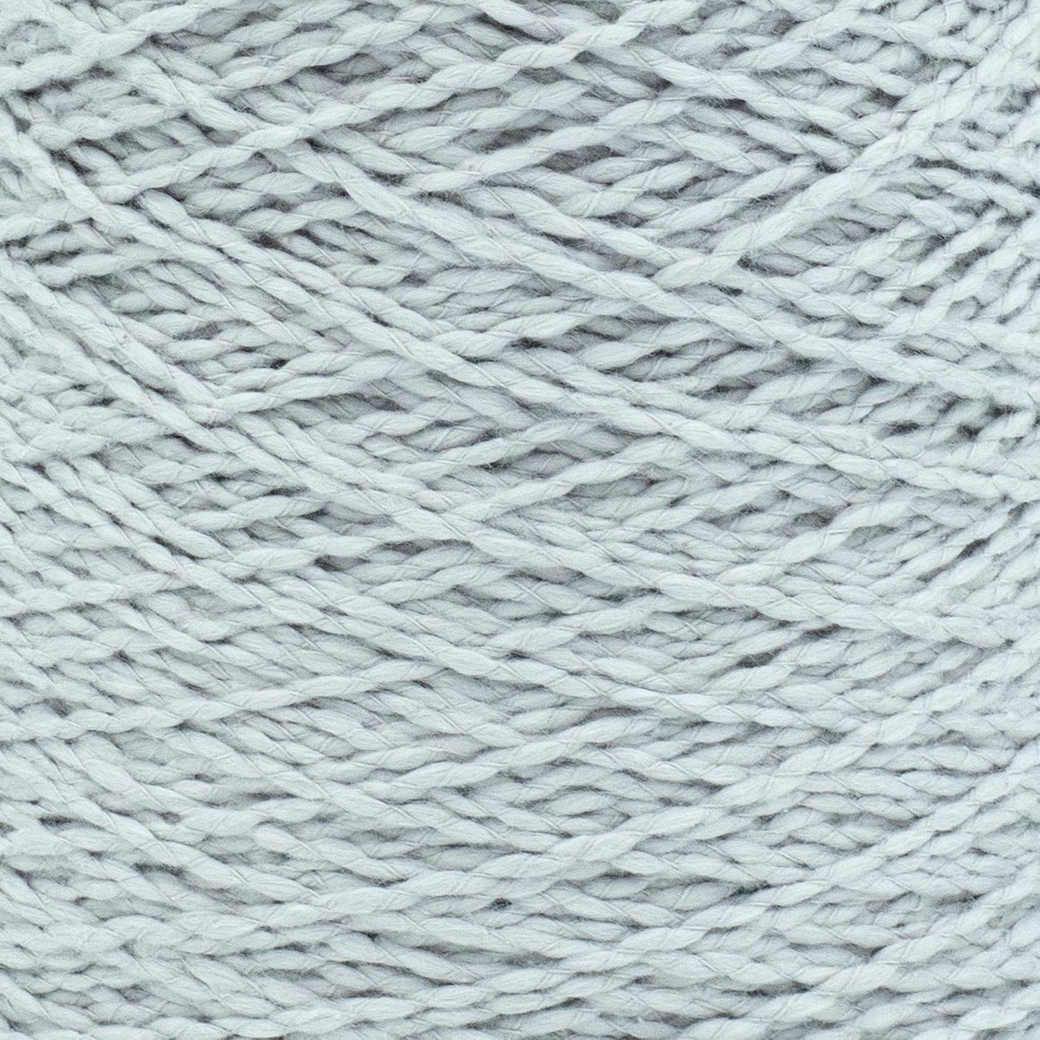 image:imageSilk City Fibers Softball Cotton Yarn for Machine Knitting Weaving and Crochet Blue Bonnet 1 Cone Designer Yarn for Premium Garments Soft Shawls and Textured BlanketsChrome