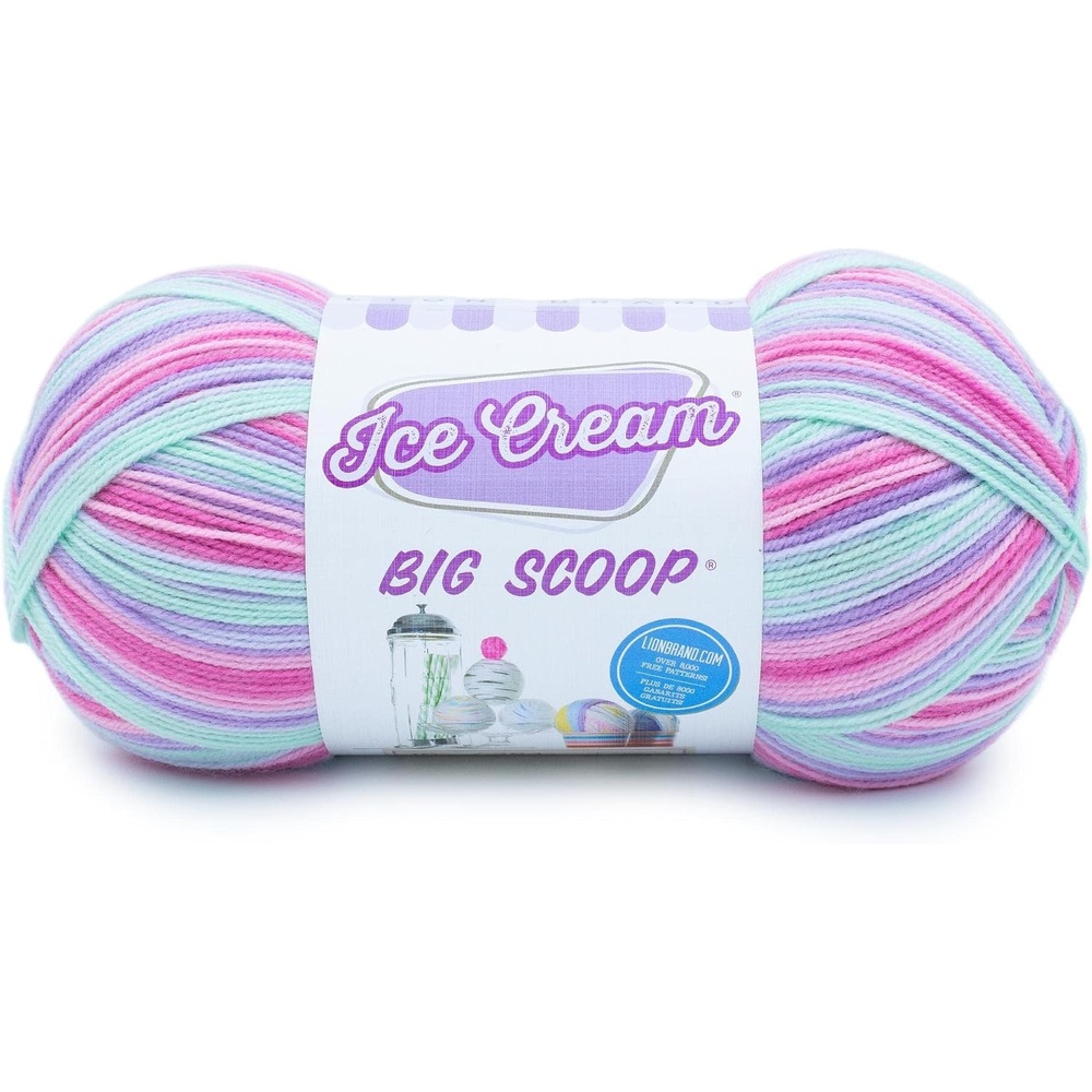 image:image1 Skein Lion Brand Yarn Ice Cream Big Scoop Yarn Unicorn