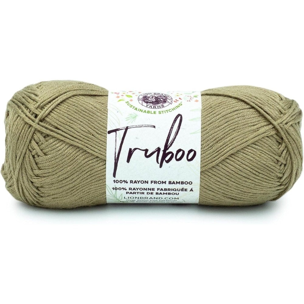 image:image1 Skein Lion Brand Yarn Truboo Yarn Light PinkKhaki