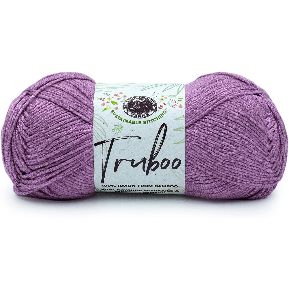 image:image1 Skein Lion Brand Yarn Truboo Yarn Light PinkMauve
