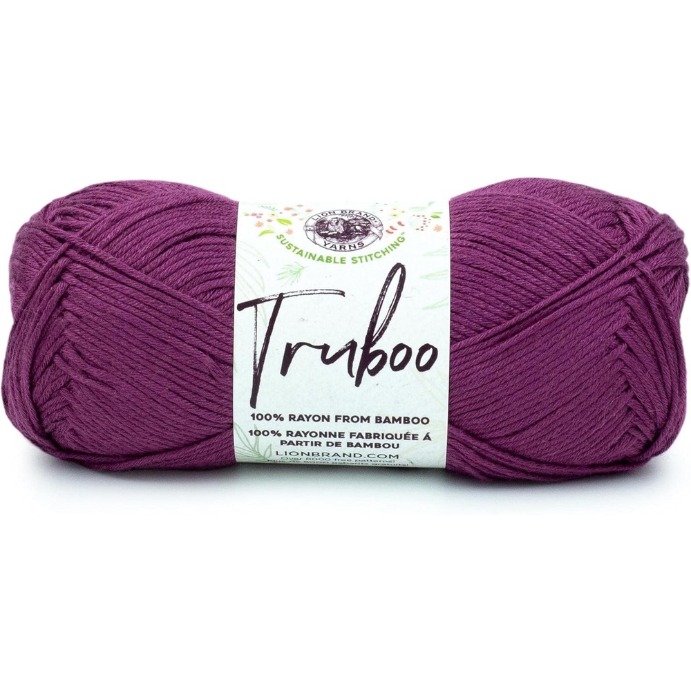 image:image1 Skein Lion Brand Yarn Truboo Yarn Light PinkMulberry