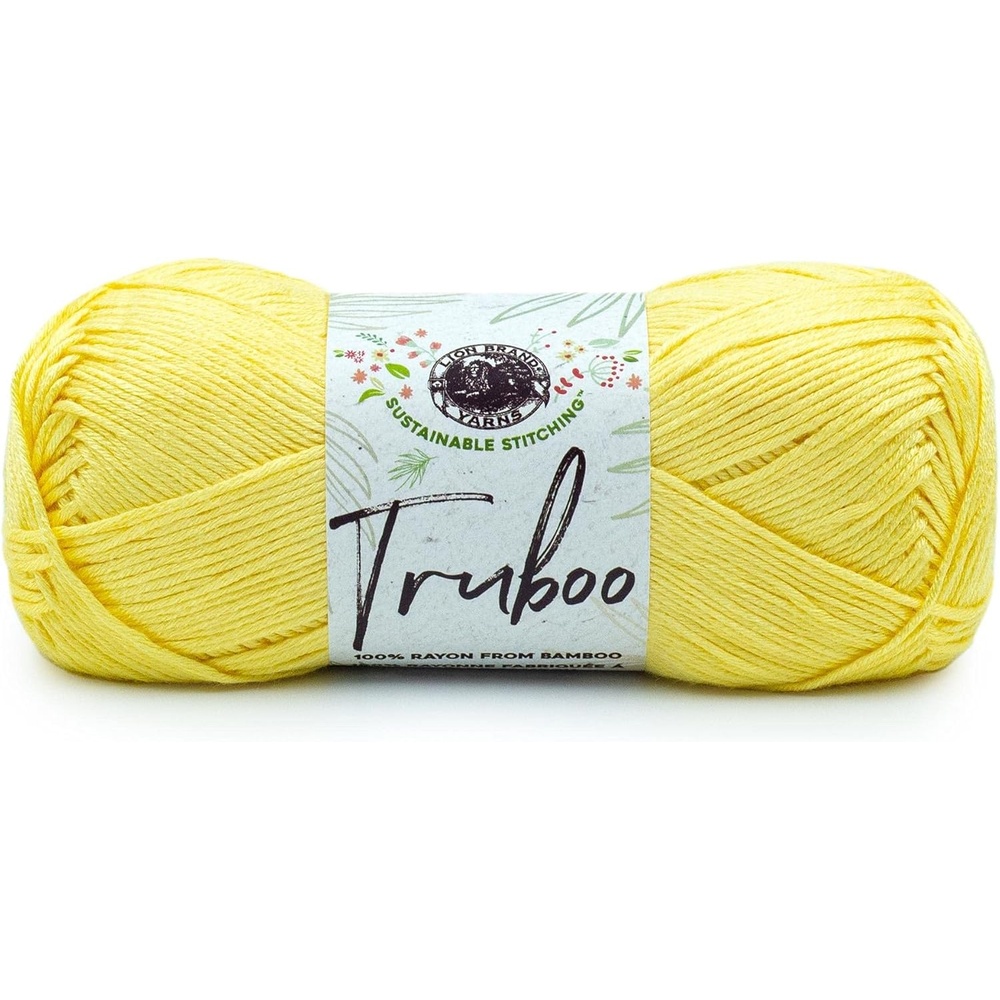 image:image1 Skein Lion Brand Yarn Truboo Yarn Light PinkYellow