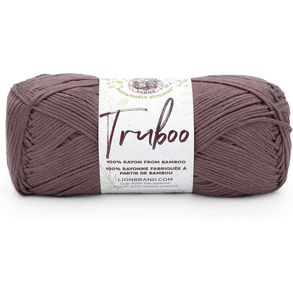 image:image1 Skein Lion Brand Yarn Truboo Yarn WhiteSable