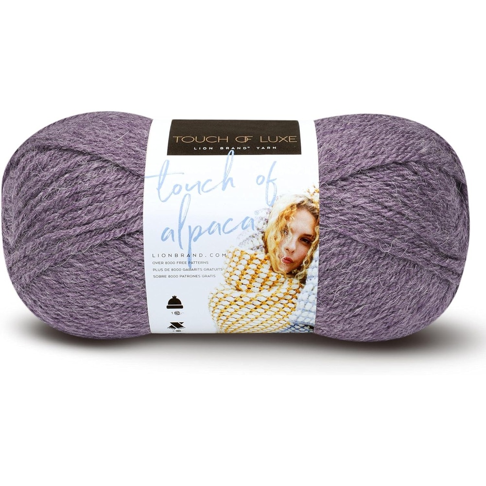 image:image3 Pack Lion Brand Yarn Touch of Alpaca Yarn CrimsonPurple Aster
