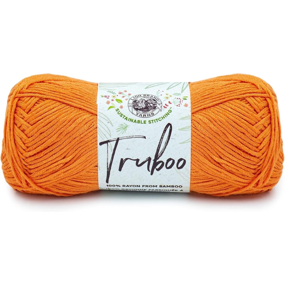 image:image3 Pack Lion Brand Yarn Truboo Yarn AquaTangerine