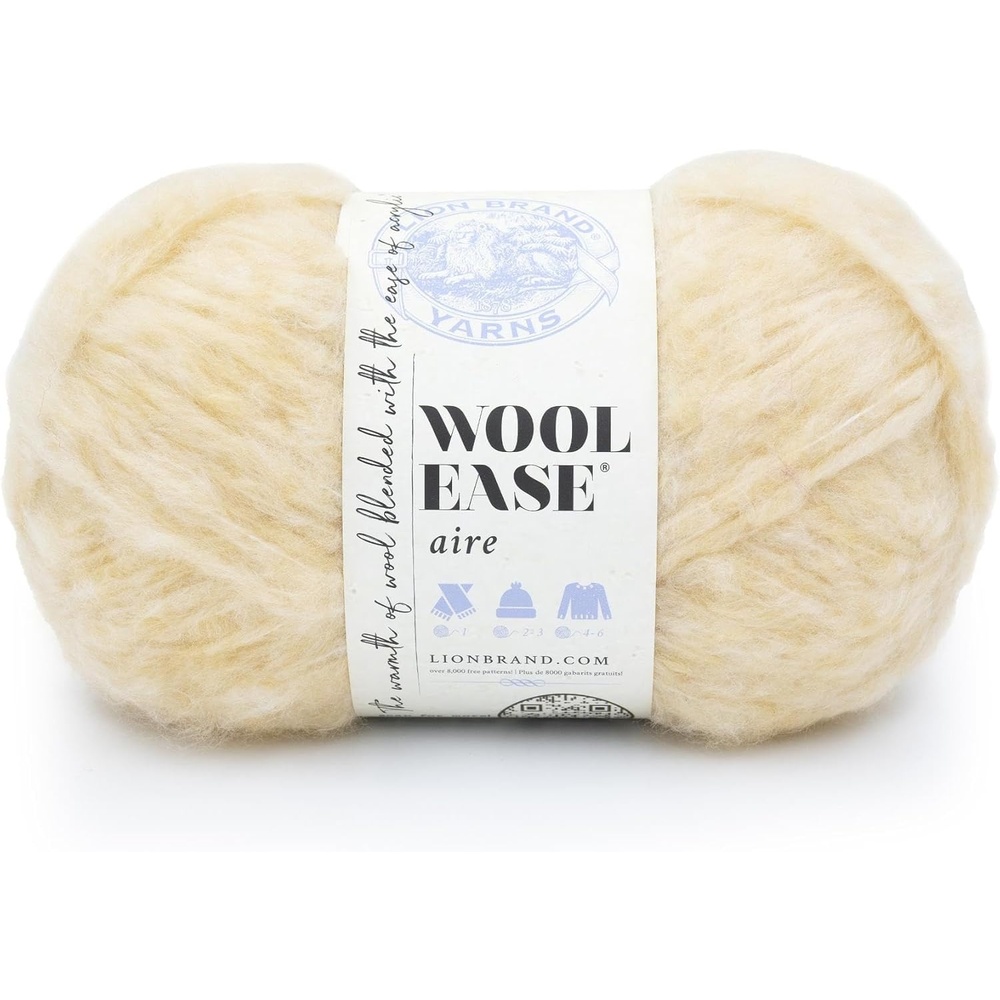 image:imageLion Brand WoolEase Aire Yarn Soft Yarn for Knitting Crochet and Crafts Marshmallow 1 PackButtercup