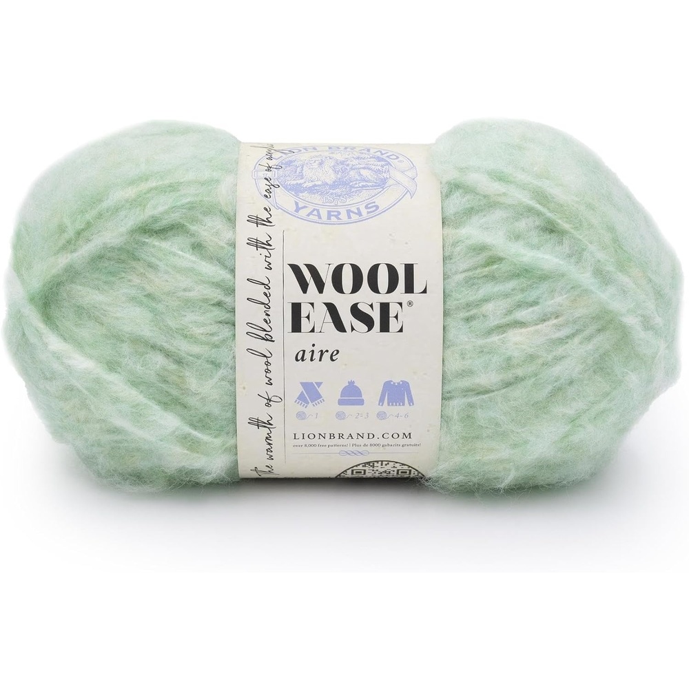 image:imageLion Brand WoolEase Aire Yarn Soft Yarn for Knitting Crochet and Crafts Sweet Mint 1 Pack