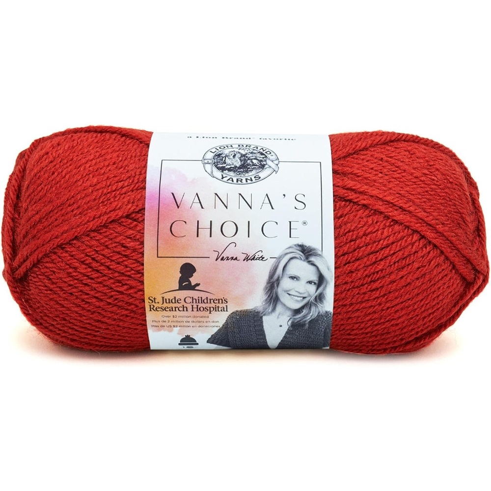 image:imageLion Brand Yarn 1 Skein Vannas Choice Yarn White 35 OuncesBrick