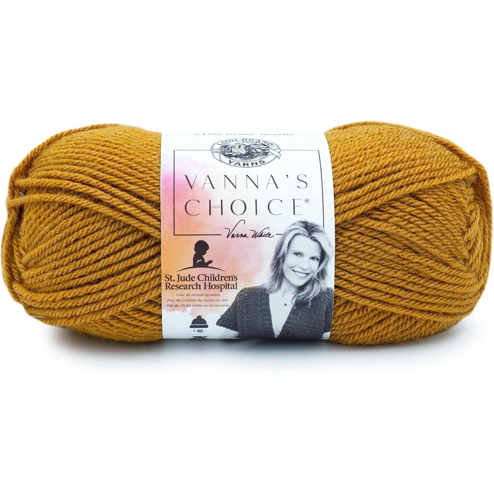 image:imageLion Brand Yarn 1 Skein Vannas Choice Yarn White 35 OuncesHoney