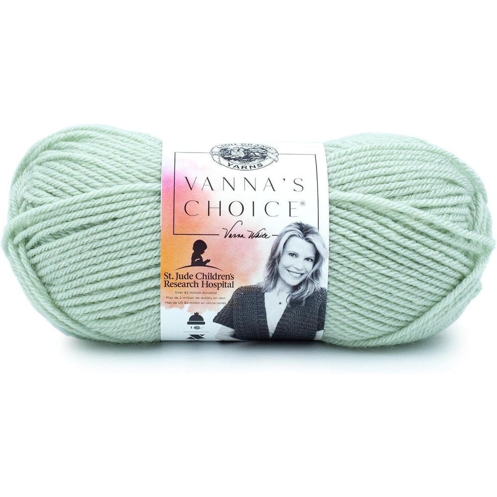 image:imageLion Brand Yarn 1 Skein Vannas Choice Yarn White 35 OuncesLemon Pepper